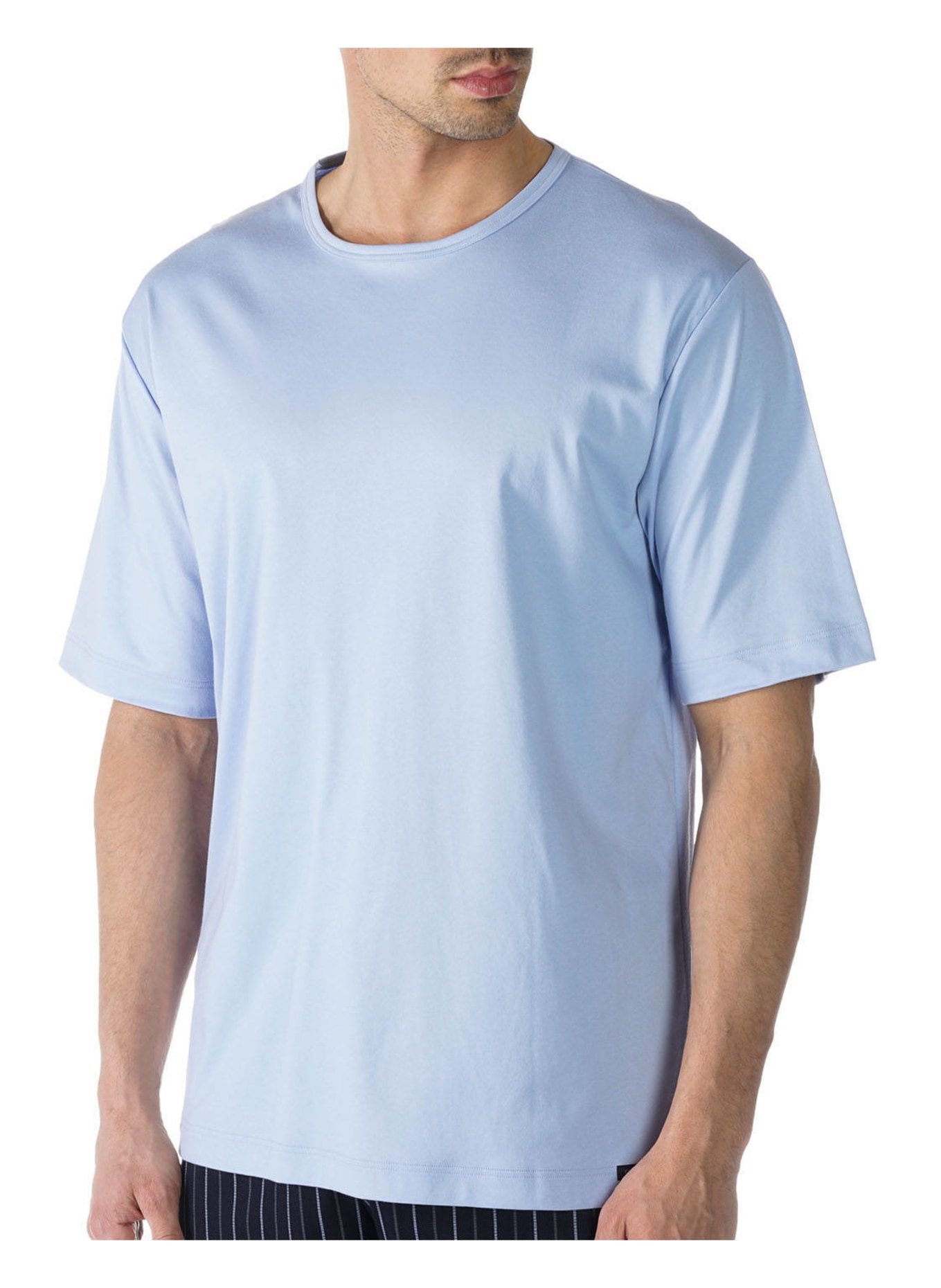 mey Lounge shirt, Color: LIGHT BLUE (Image 5)