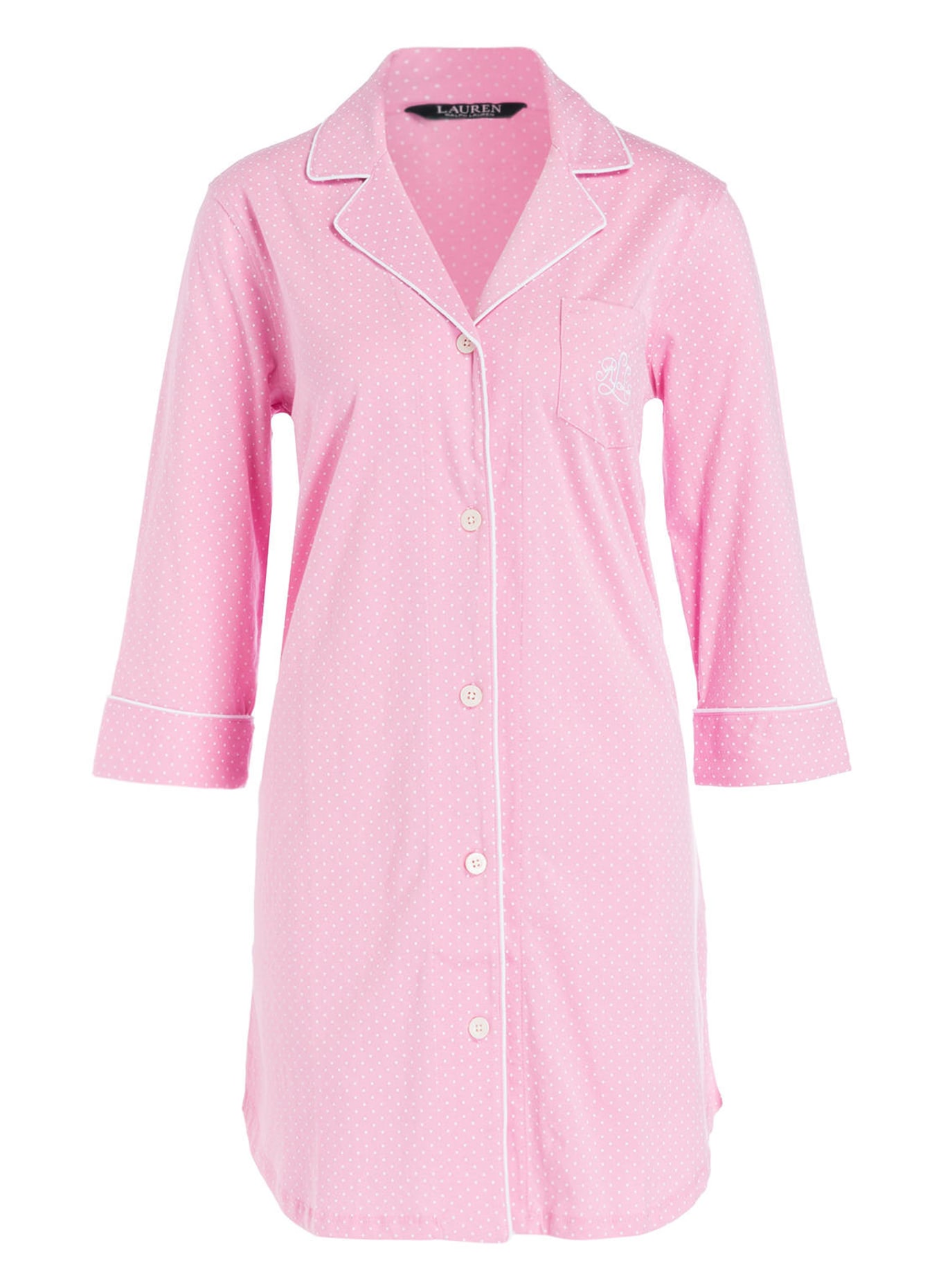 LAUREN RALPH LAUREN Nightgown with 3/4 sleeves, Color: PINK (Image 1)