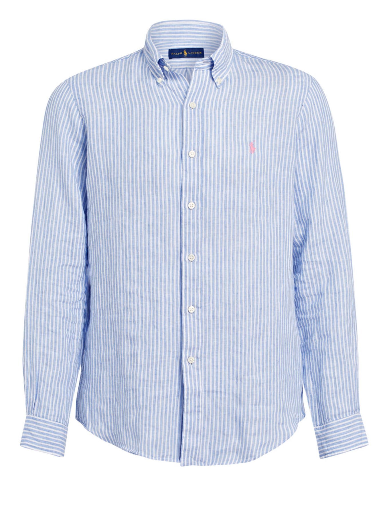 POLO RALPH LAUREN Linen shirt classic fit, Color: LIGHT BLUE/ WHITE (Image 1)