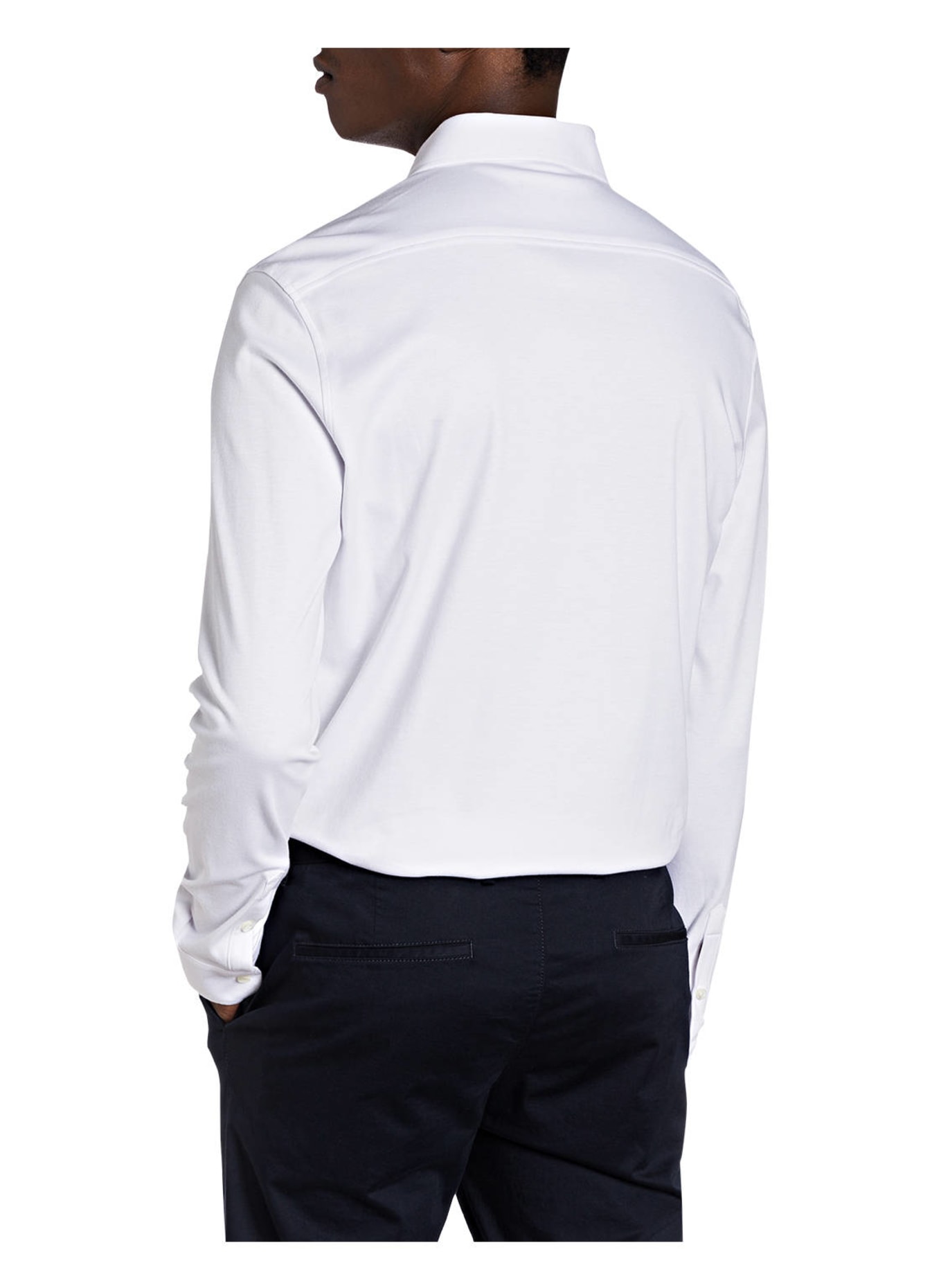 DESOTO Jersey shirt slim fit, Color: WHITE (Image 3)
