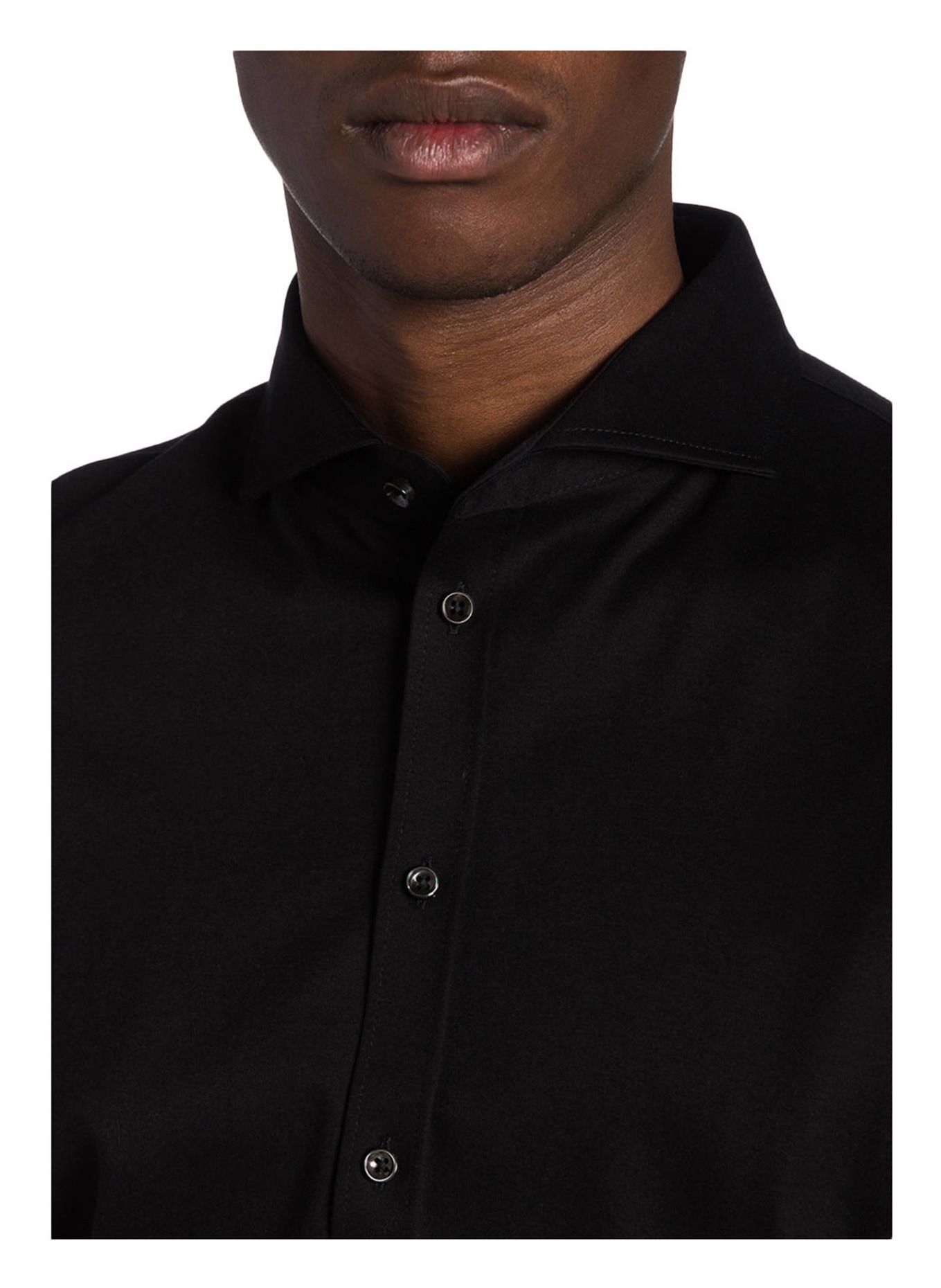 DESOTO Jerseyhemd Slim Fit, Farbe: SCHWARZ (Bild 4)