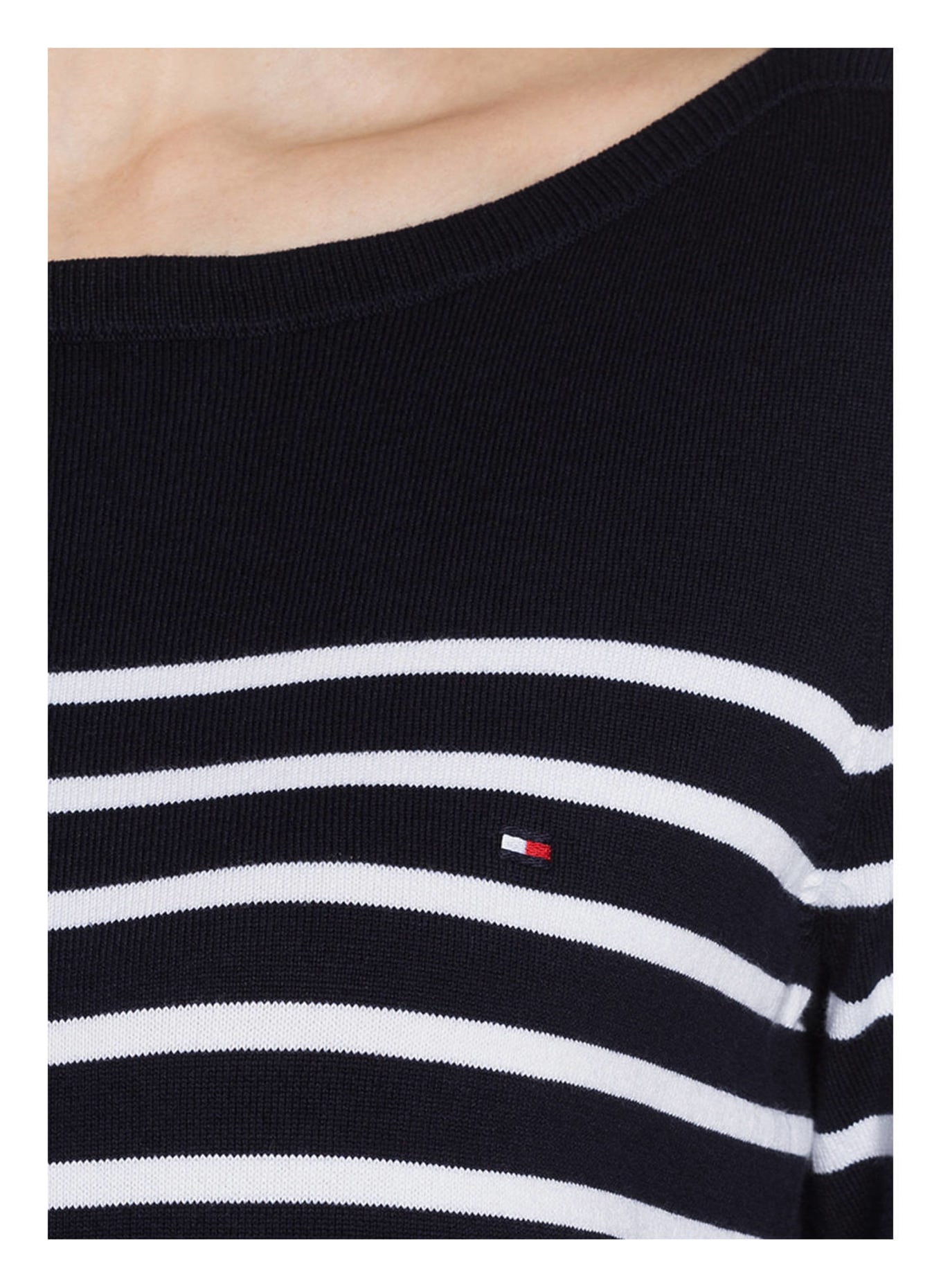 TOMMY HILFIGER Sweater NEW IVY, Color: DARK BLUE/ WHITE STRIPED (Image 4)