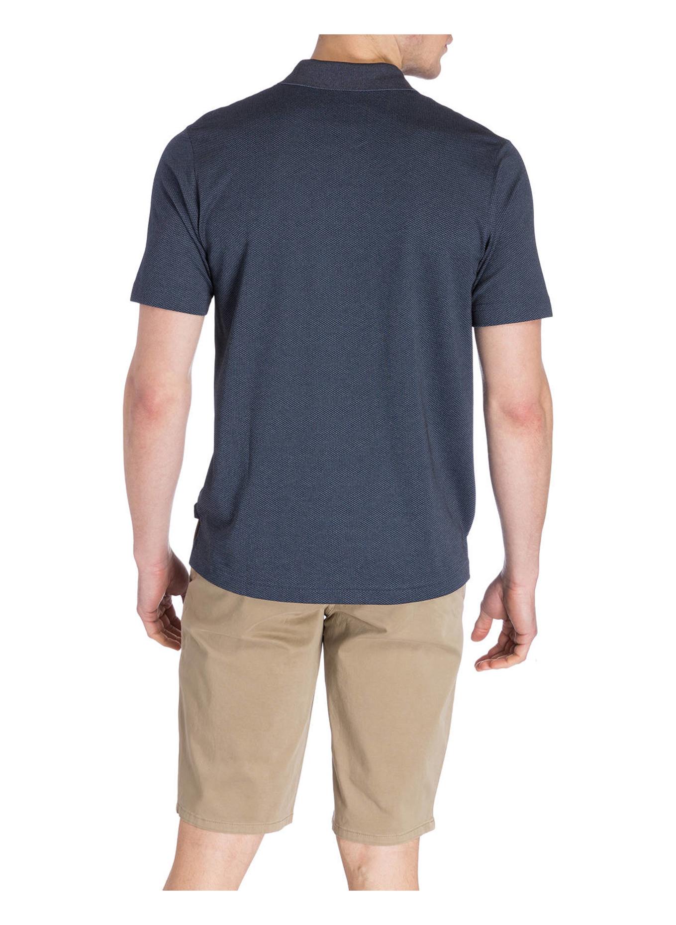 RAGMAN Koszulka polo z pikowanym wzorem: GRANATOWY