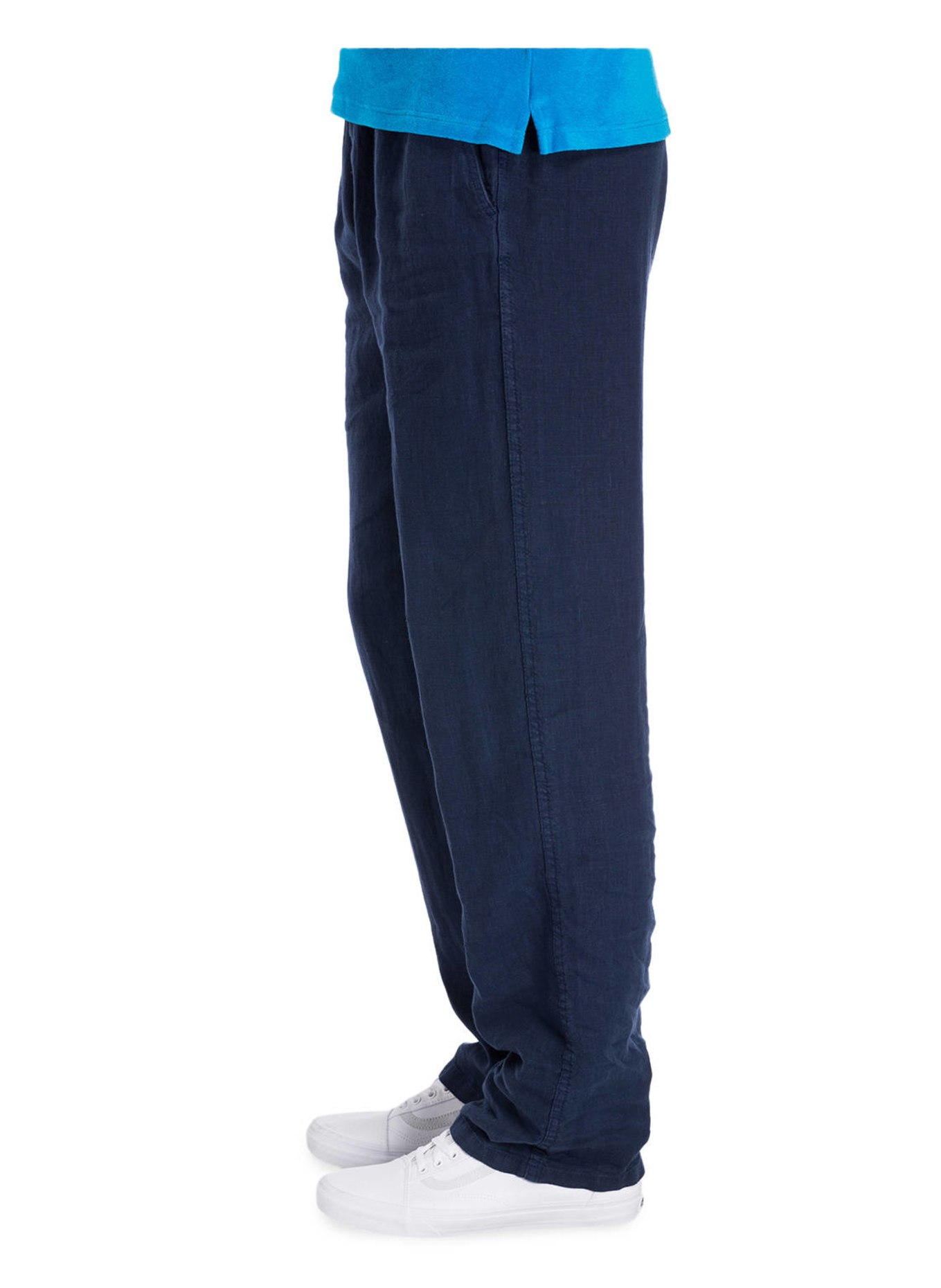 VILEBREQUIN Linen trousers PACHA , Color: DARK BLUE (Image 4)