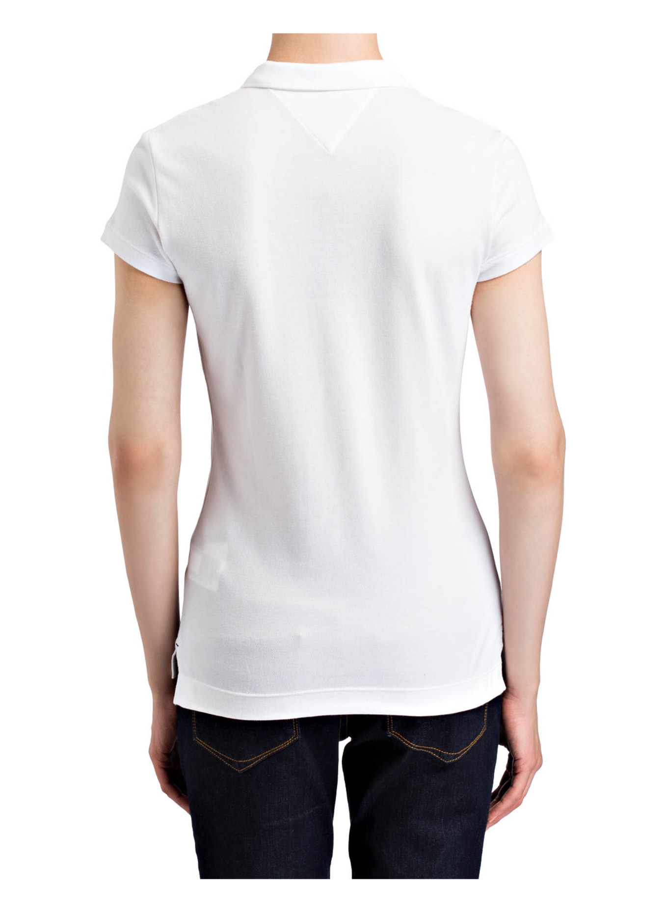 TOMMY HILFIGER Piqué polo shirt NEW CHIARA, Color: WHITE (Image 3)