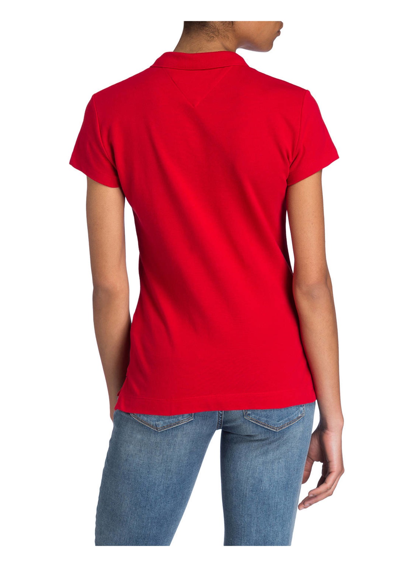 TOMMY HILFIGER Piqué polo shirt NEW CHIARA, Color: RED (Image 3)