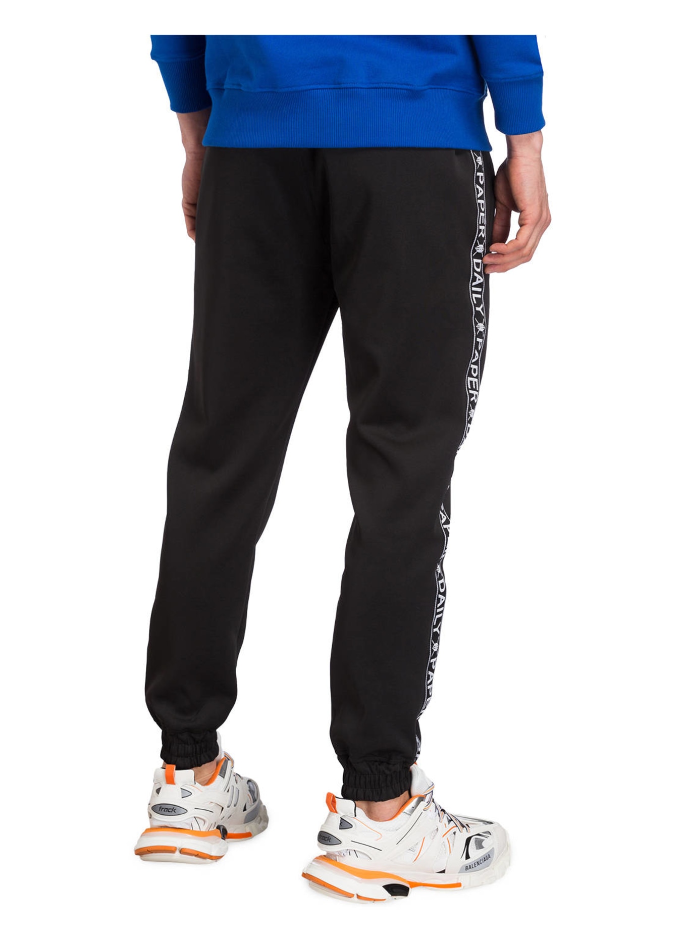 DAILY PAPER Sweatpants ETAPE with tuxedo stripes , Color: BLACK (Image 3)