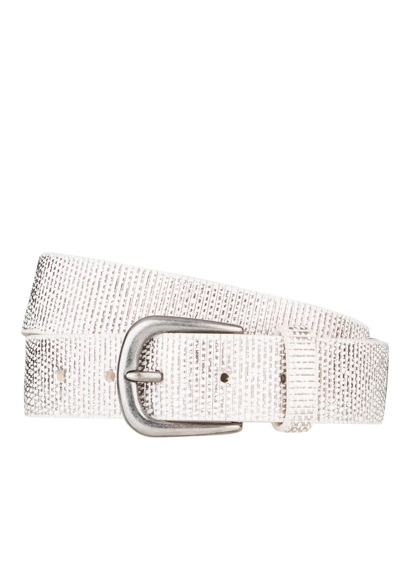 SCHUCHARD & FRIESE Leather belt, Color: WHITE (Image 1)