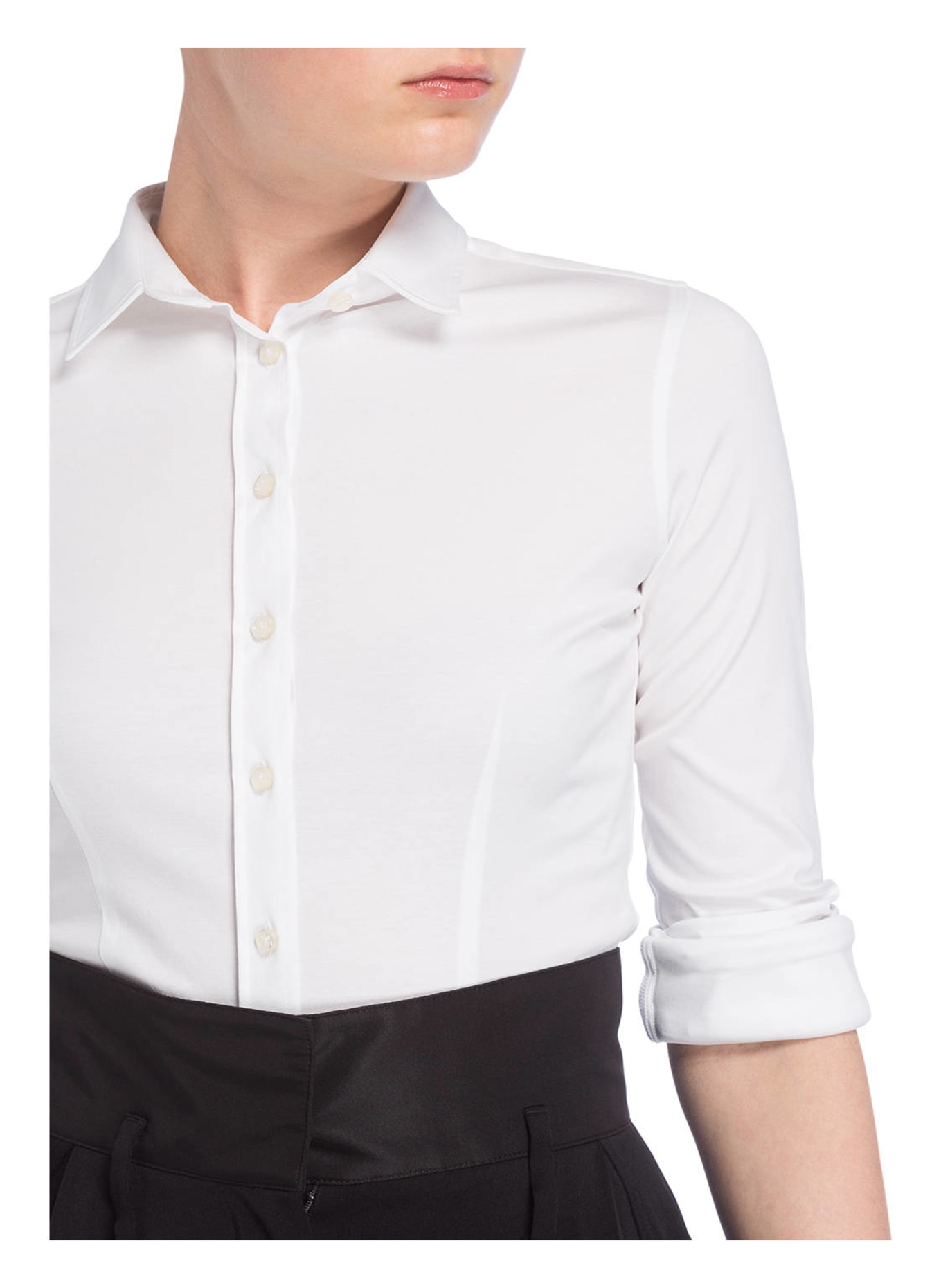 Soluzione Shirt blouse made of jersey, Color: 10 WEISS (Image 4)