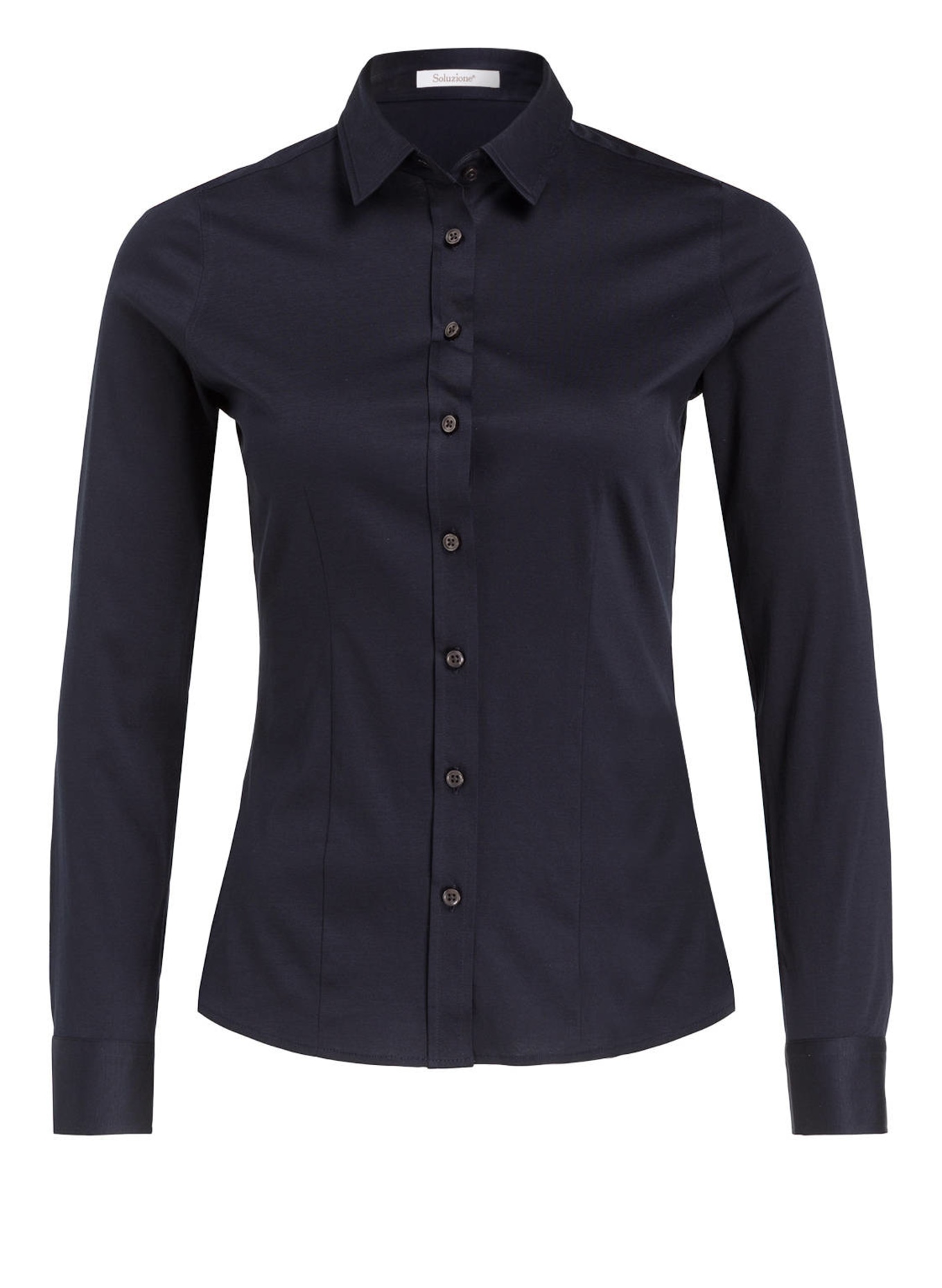 Soluzione Shirt blouse made of jersey, Color: 69 MARINE (Image 1)