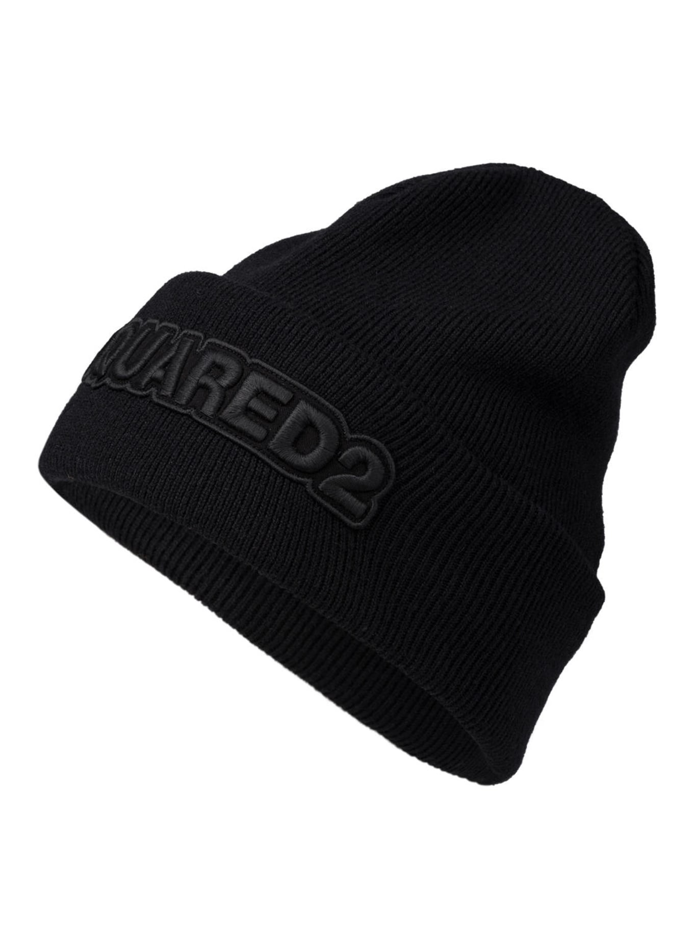 DSQUARED2 Woolen hat, Color: BLACK (Image 2)