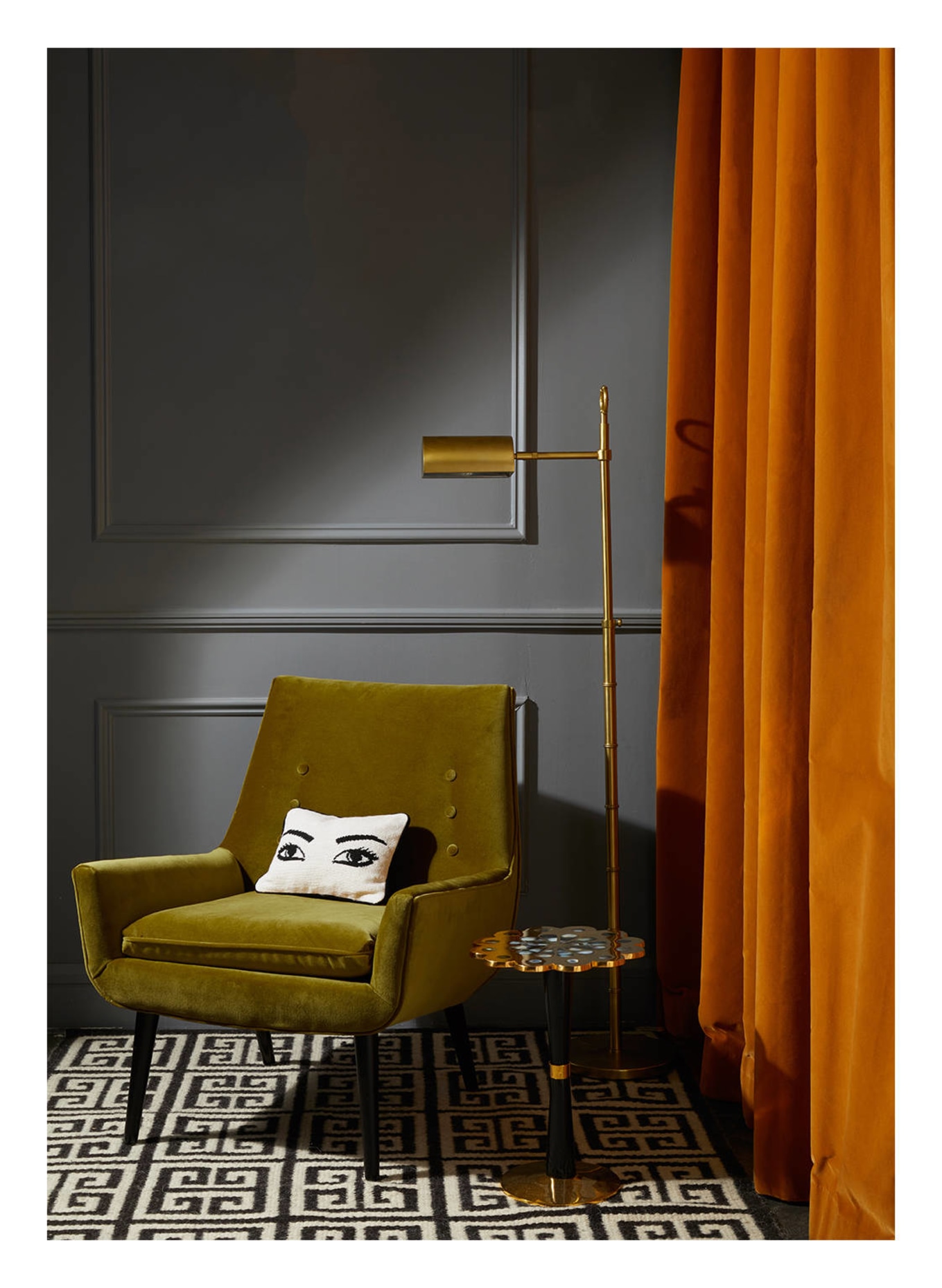 JONATHAN ADLER Decorative cushion EYES, Color: BEIGE (Image 3)