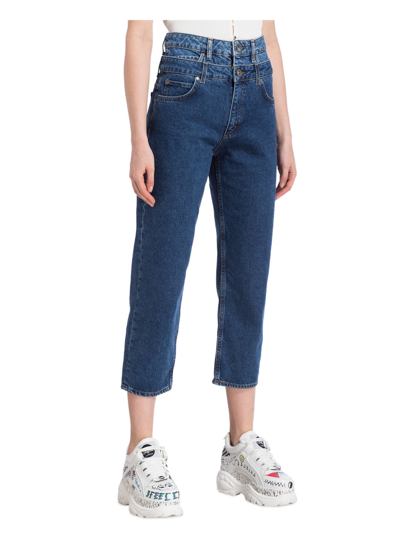SANDRO 7/8-Jeans, Farbe: BLEU BLUE (Bild 2)