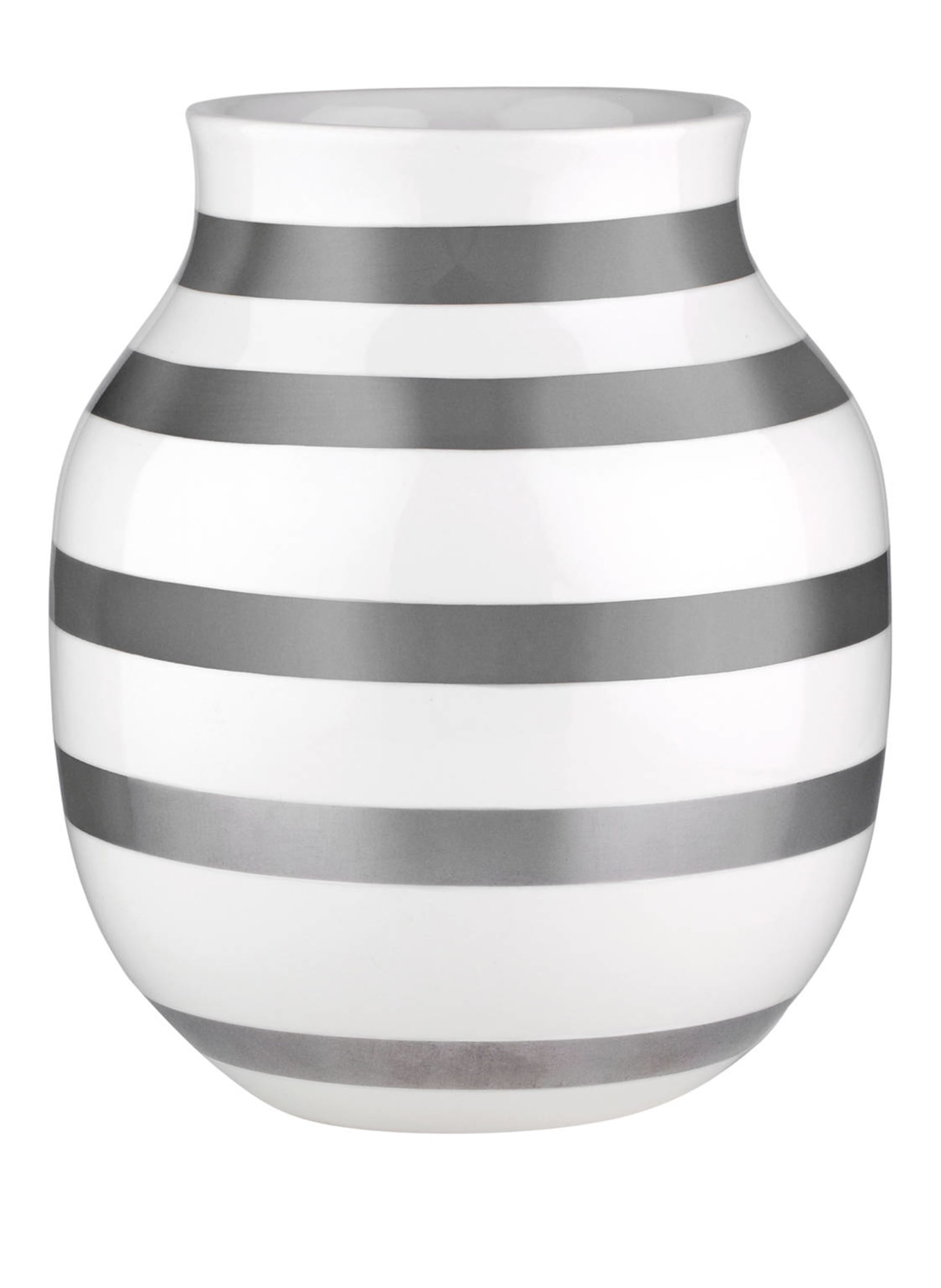 KÄHLER Vase OMAGGIO MEDIUM, Color: WHITE/ SILVER (Image 1)