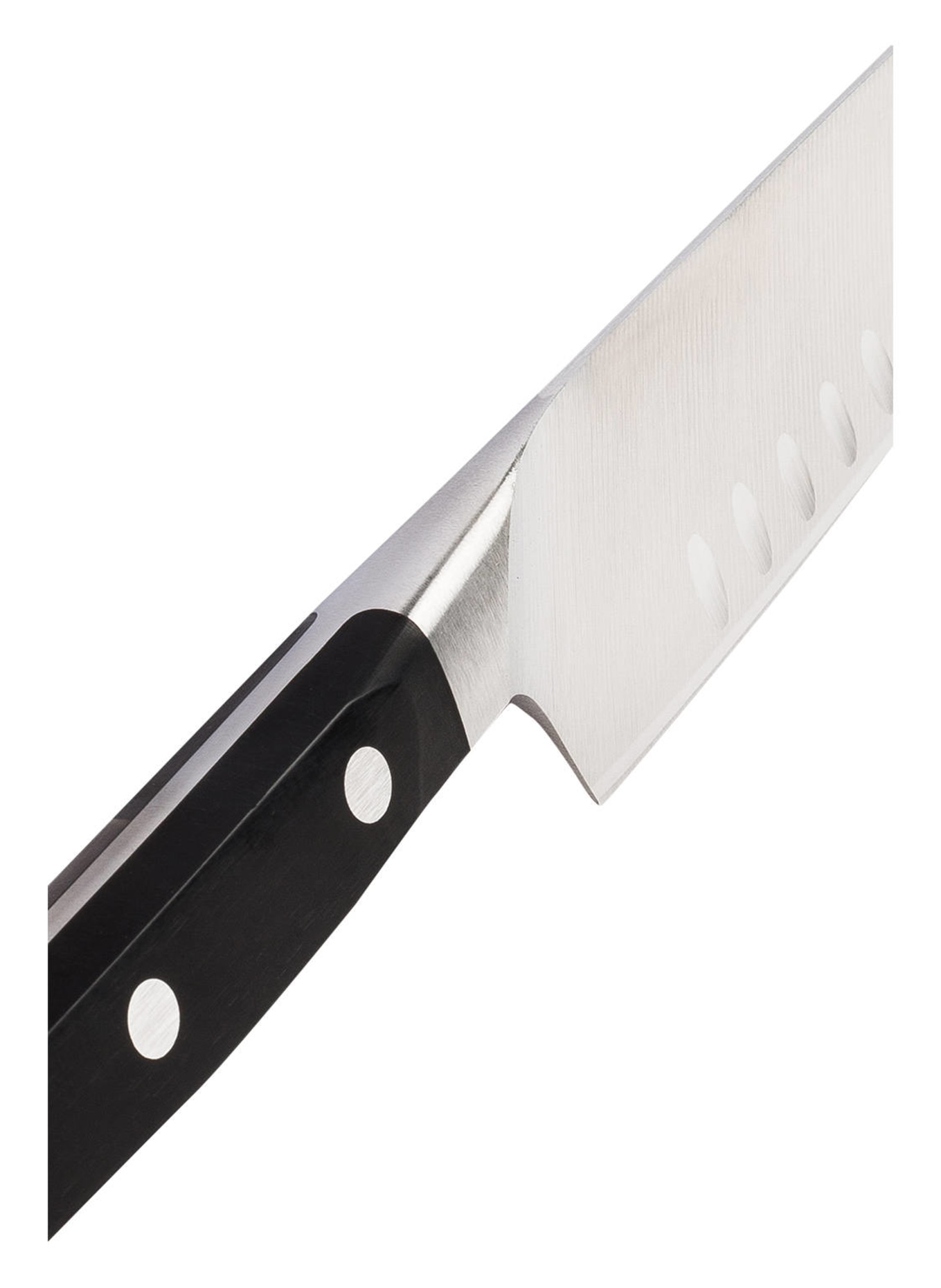 ZWILLING Nůž Santoku s oválnými výbrusy, Barva: ČERNÁ/ STŘÍBRNÁ (Obrázek 2)