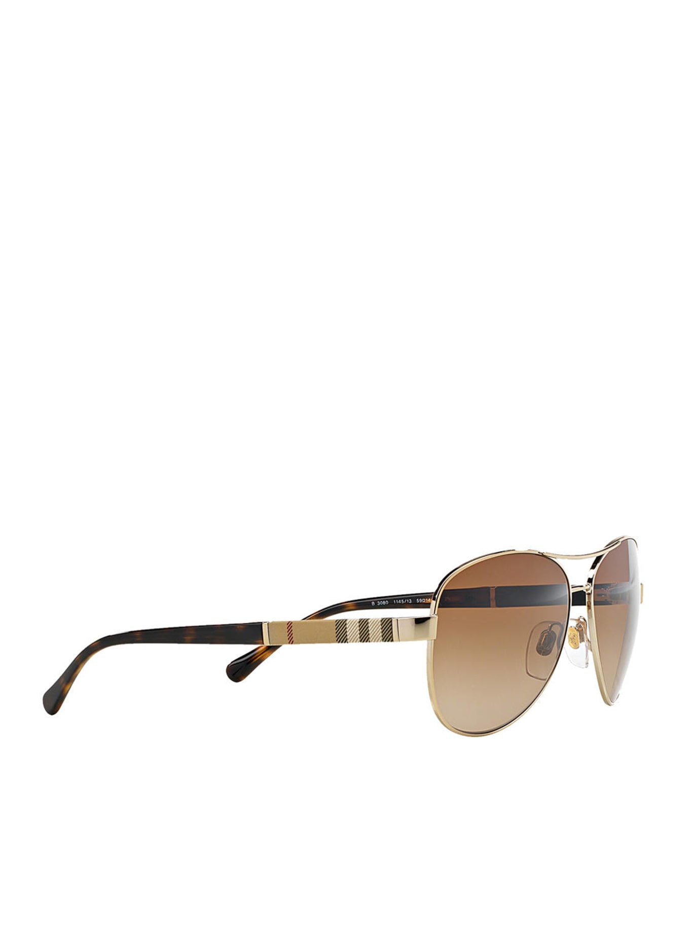BURBERRY Sonnenbrille BE3080: 114513 - GOLD/ BRAUN VERLAUF