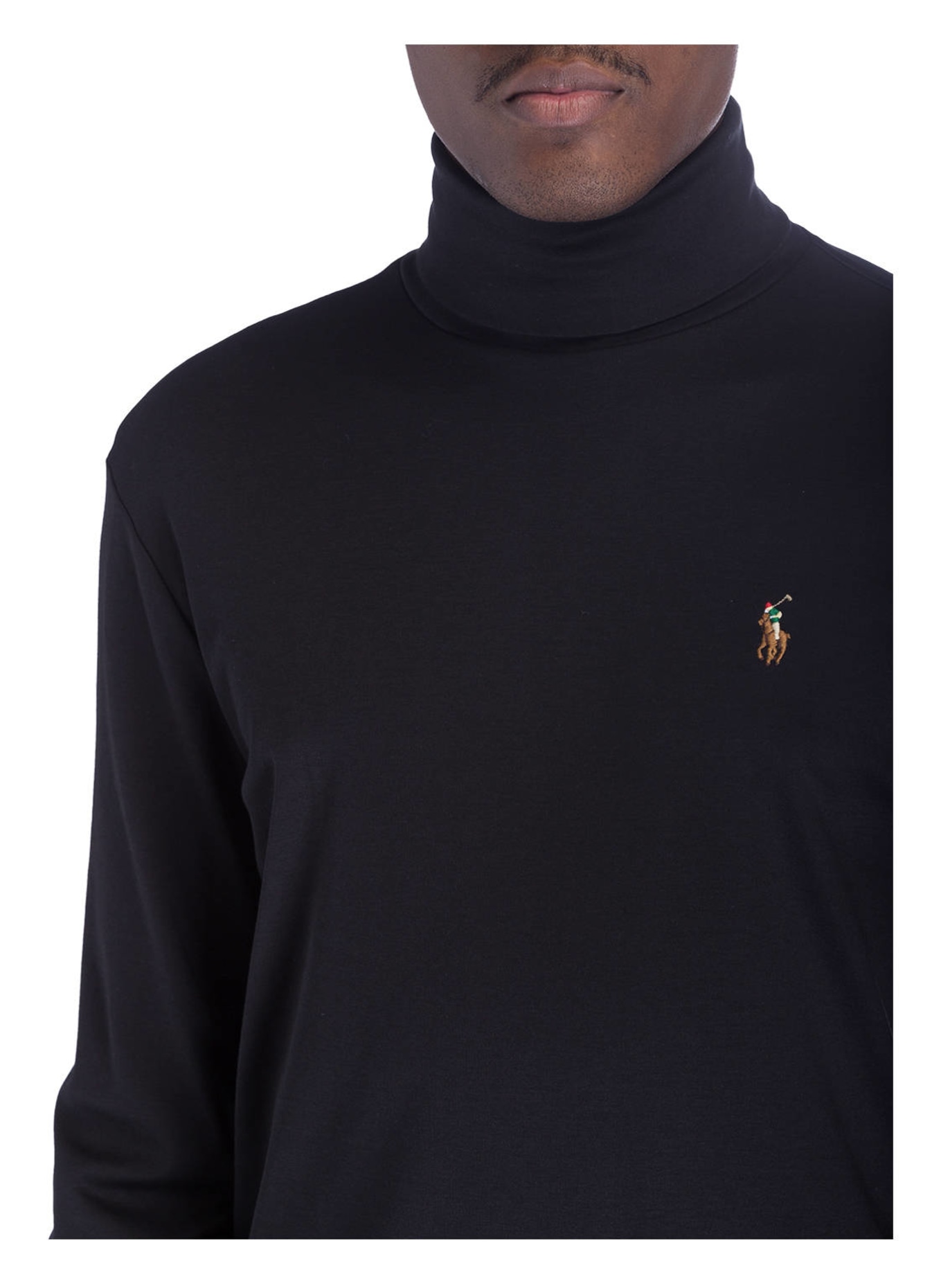 POLO RALPH LAUREN Turtleneck shirt, Color: BLACK (Image 4)