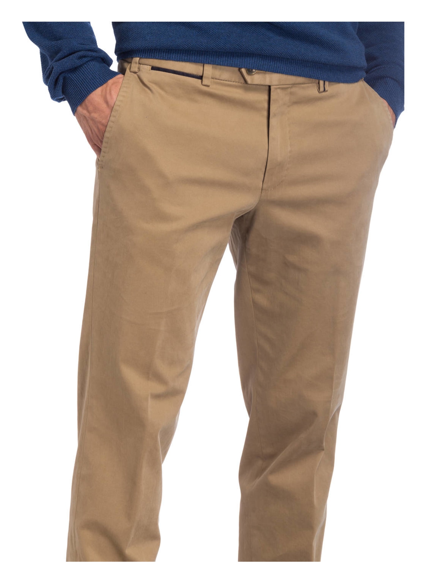HILTL Chino kalhoty PEAKER-S Regular Fit, Barva: BÉŽOVÁ (Obrázek 5)