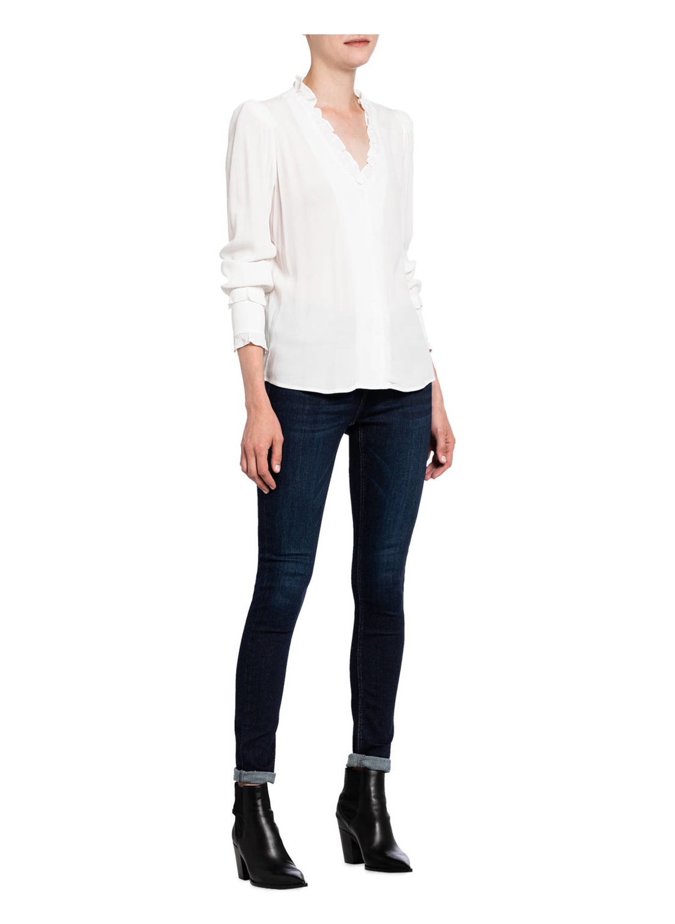 ba&sh Skinny-Jeans AIMI: DUNKELBLAU