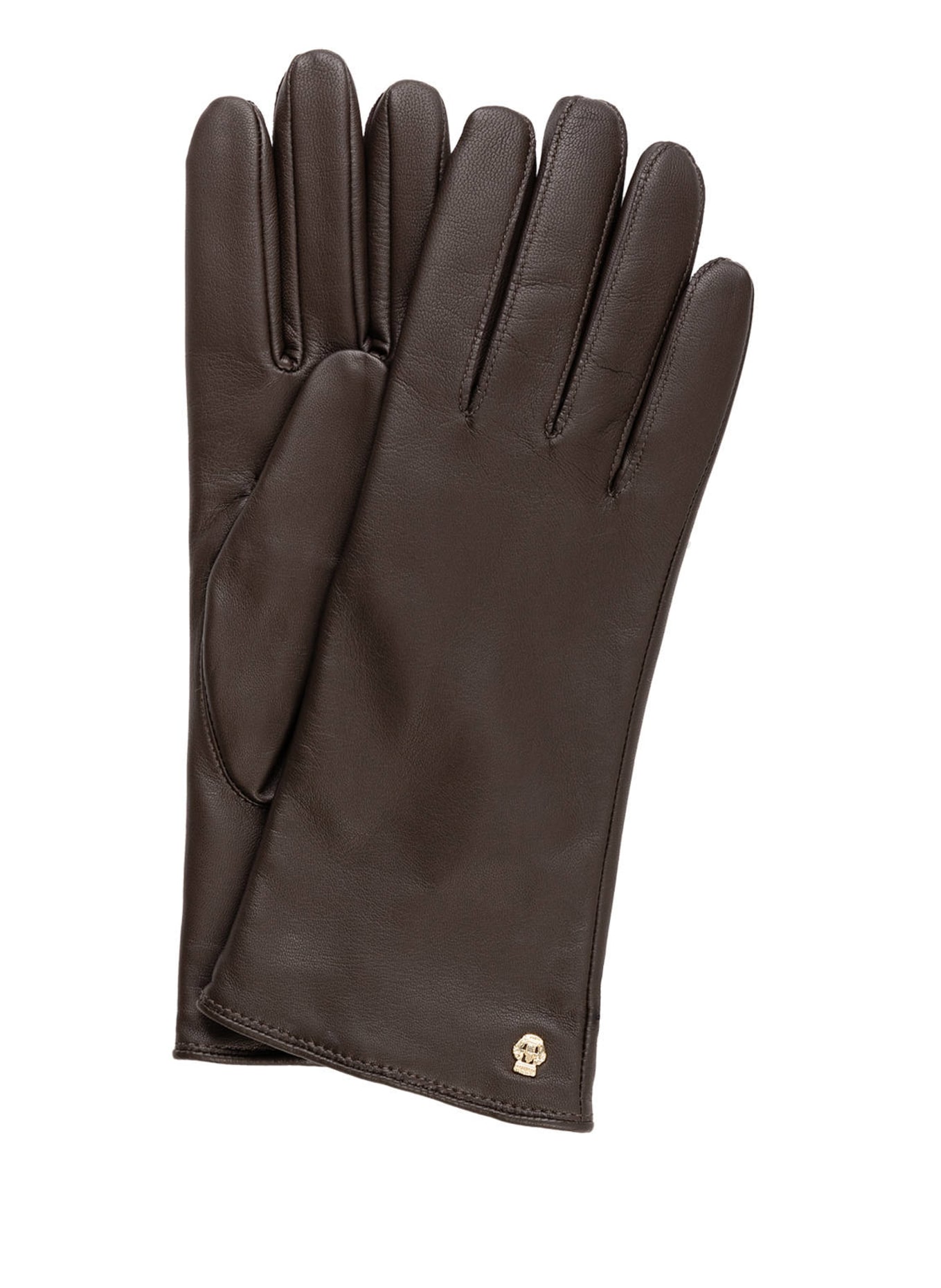 ROECKL Leather gloves HAMBURG, Color: BROWN (Image 1)