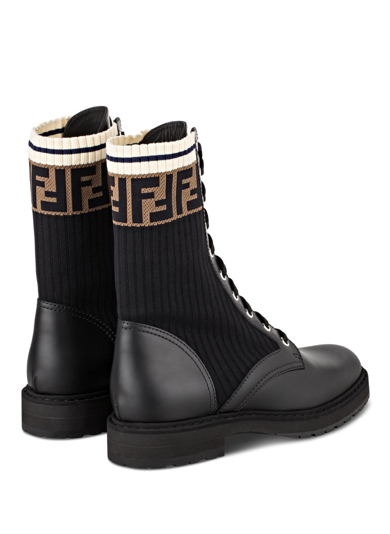 FENDI Lace-up boots ROCKOKO, Color: BLACK (Image 2)