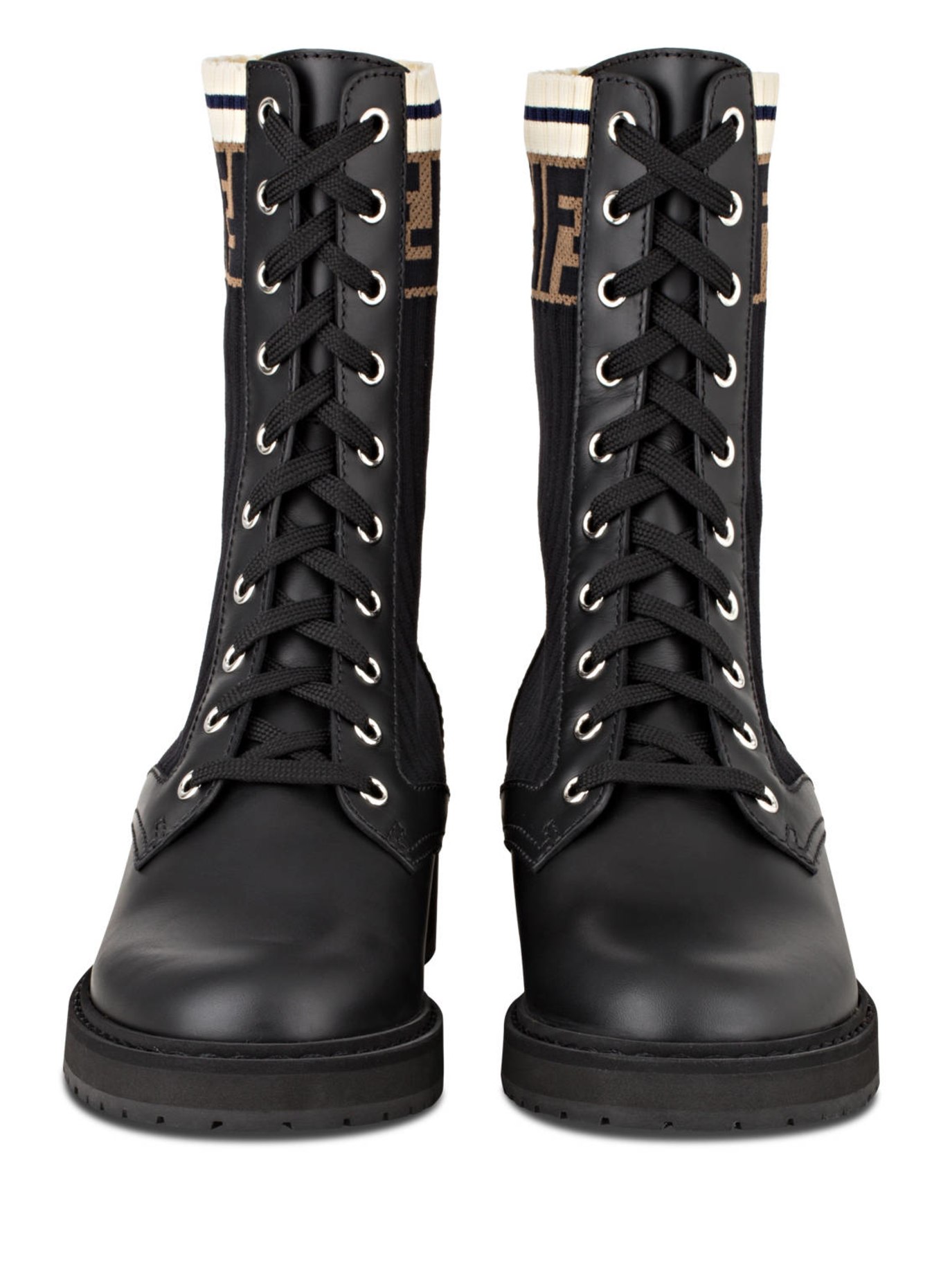 FENDI Lace-up boots ROCKOKO, Color: BLACK (Image 3)