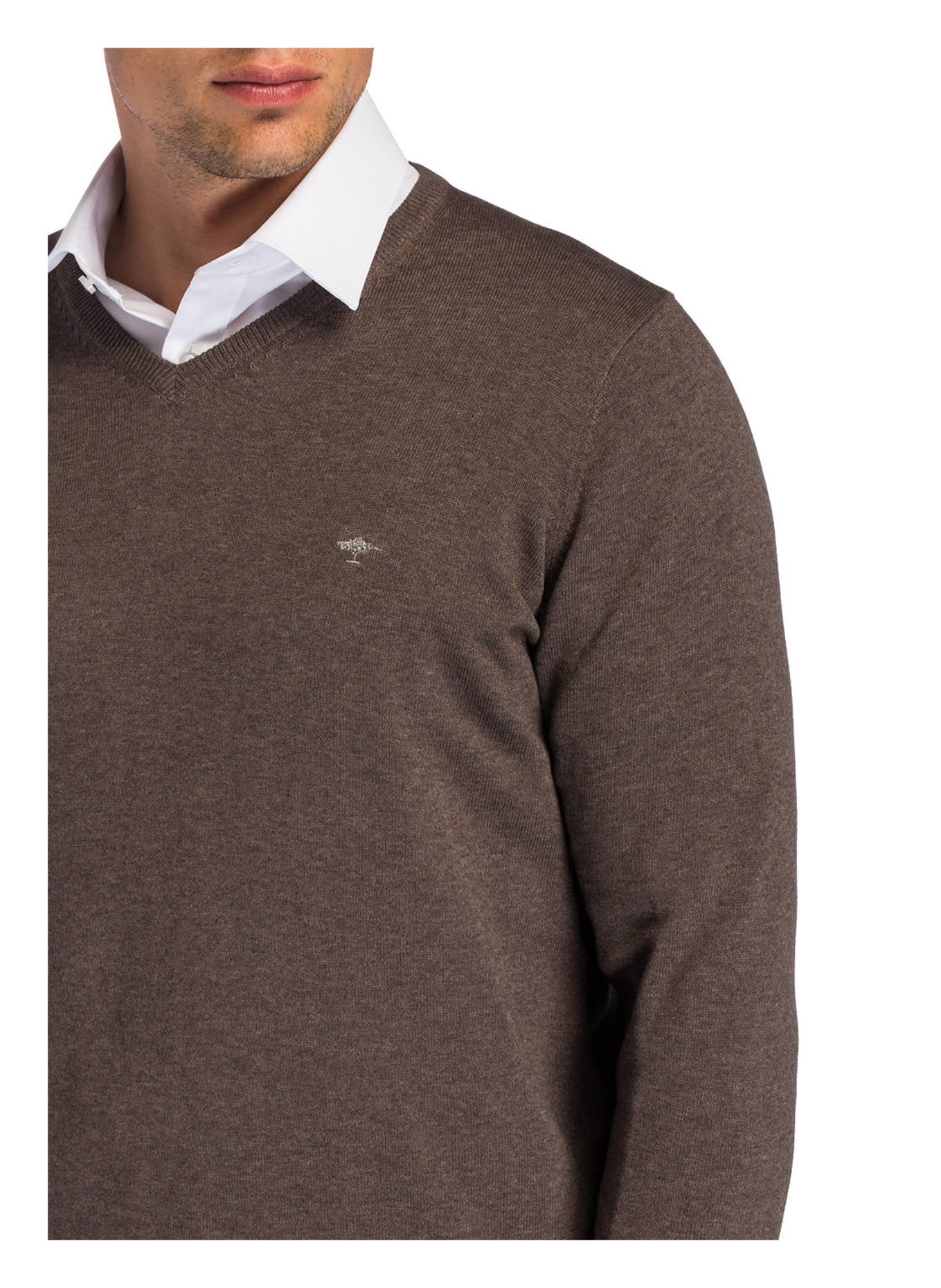 FYNCH-HATTON Pullover, Farbe: TAUPE MELIERT (Bild 4)