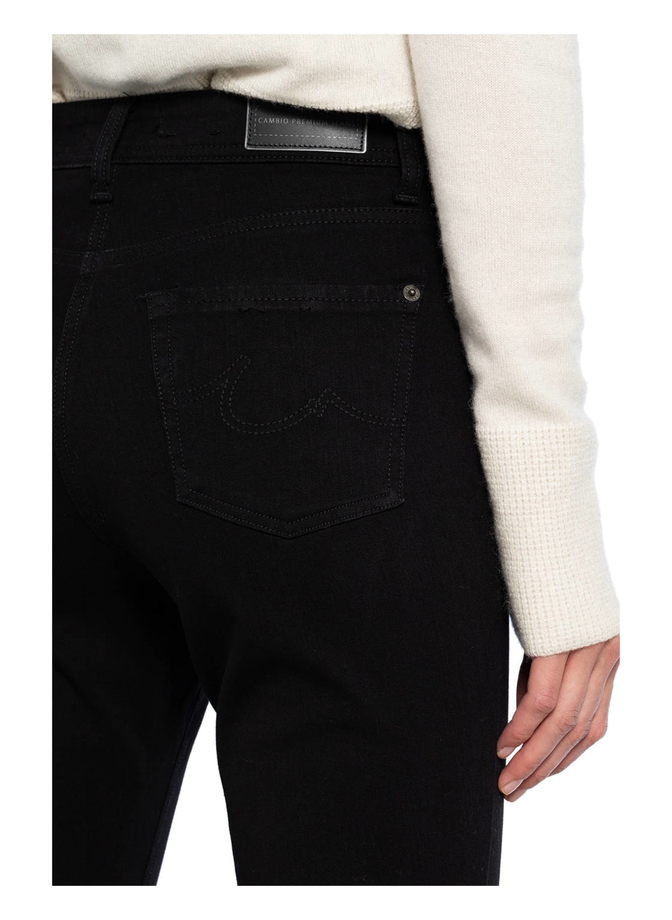CAMBIO Skinny Jeans PARLA, Farbe: 5000 rinsed dark denim (Bild 5)