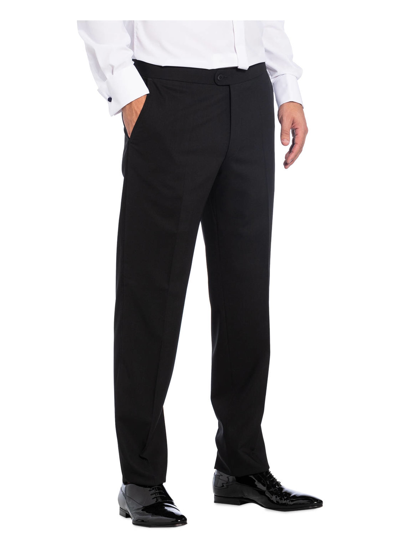 EDUARD DRESSLER Tuxedo trousers shaped fit, Color: BLACK (Image 3)