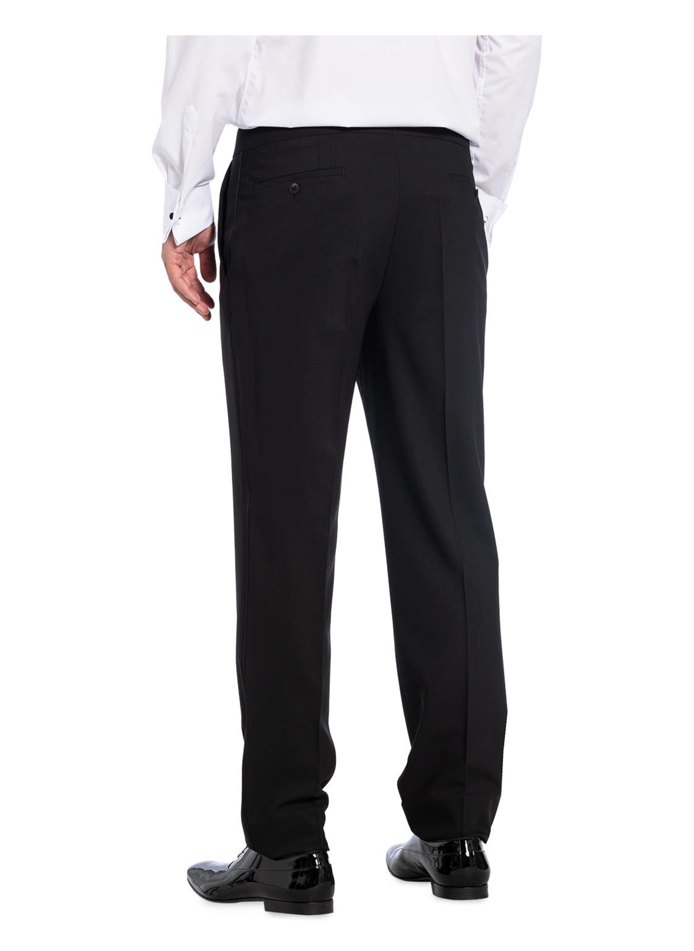 EDUARD DRESSLER Tuxedo trousers shaped fit, Color: BLACK (Image 4)