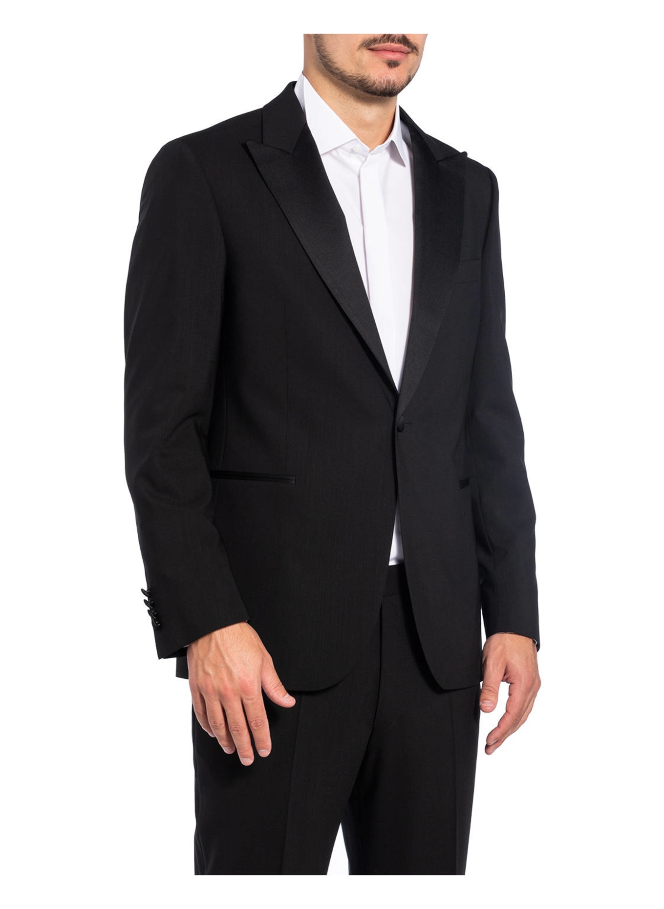 EDUARD DRESSLER Tuxedo jacket regular fit , Color: BLACK (Image 3)