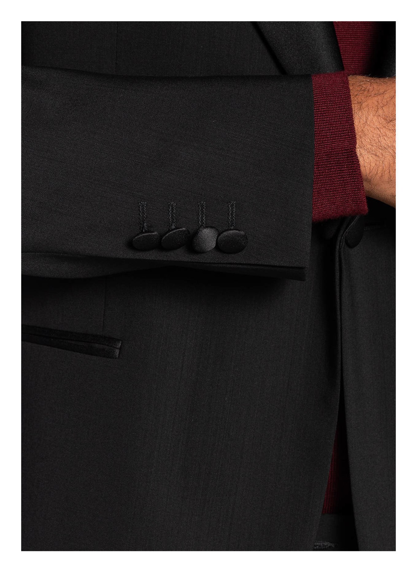 EDUARD DRESSLER Smoking-Sakko Shaped Fit, Farbe: SCHWARZ (Bild 5)