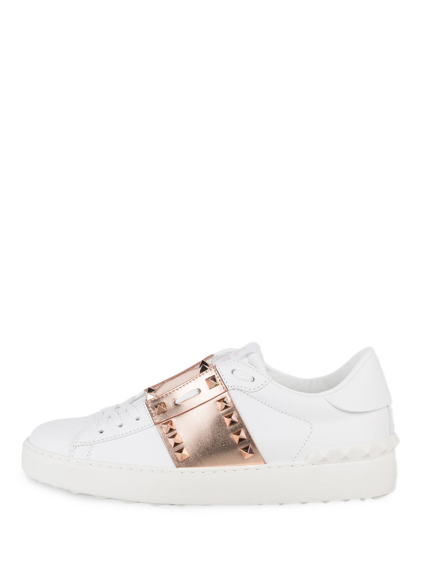 VALENTINO GARAVANI Sneakers ROCKSTUD UNTITLED with rivets, Color: WHITE/ ROSE GOLD (Image 4)