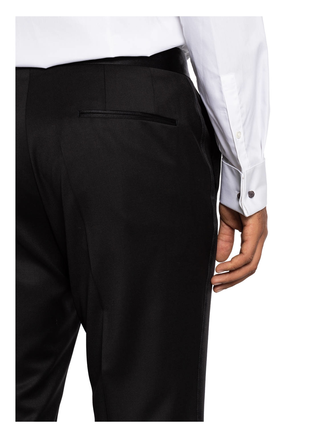 BOSS Tuxedo trousers GILAN slim fit: 001 BLACK
