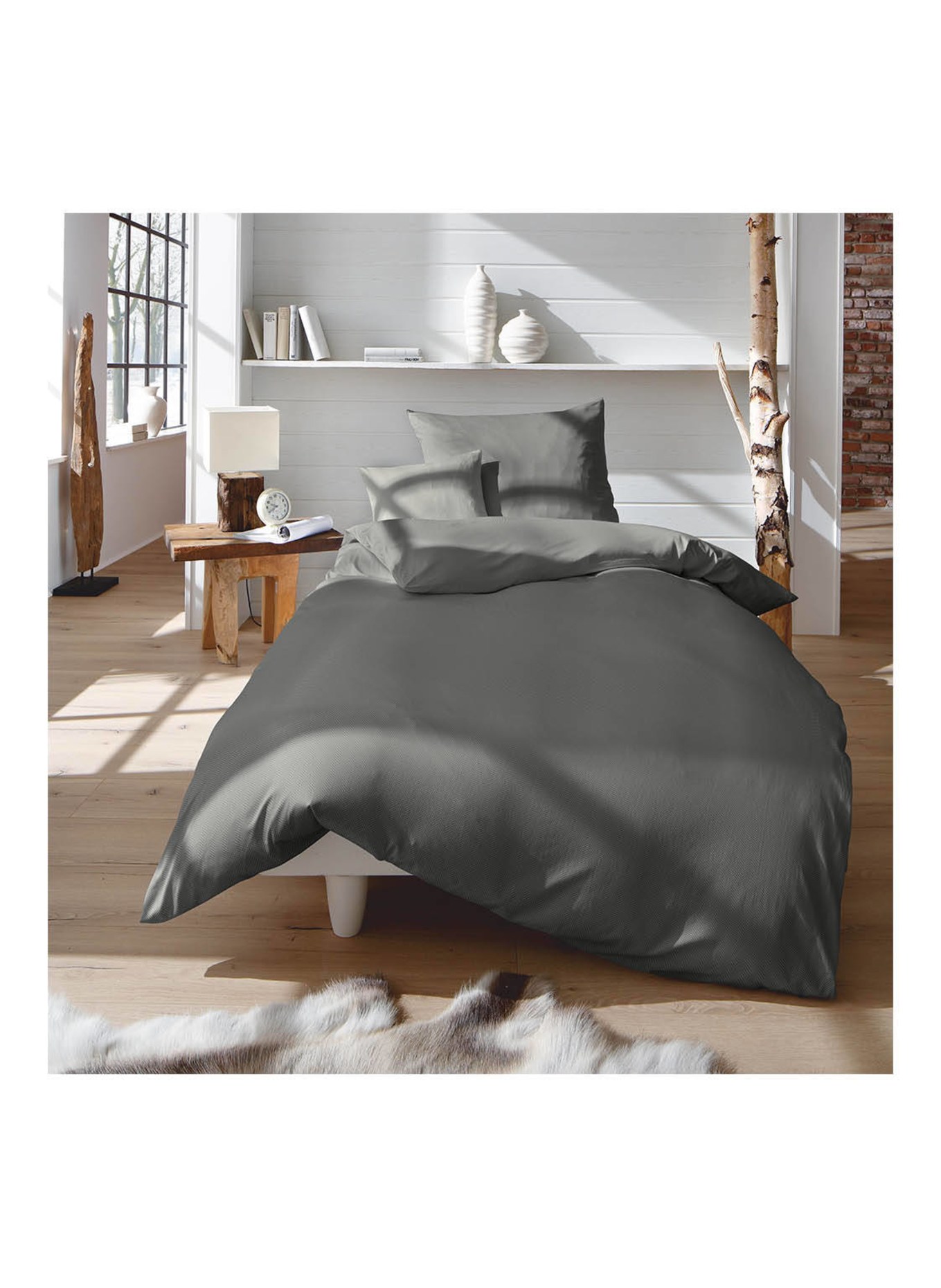 fleuresse Bettwäsche LECH: GRANIT