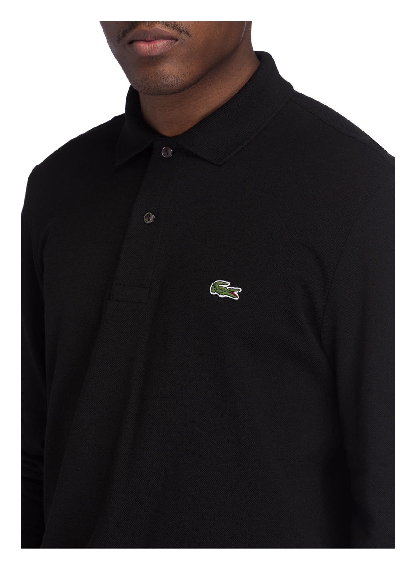 LACOSTE Piqué-Poloshirt Classic Fit, Farbe: 031 BLACK (Bild 4)