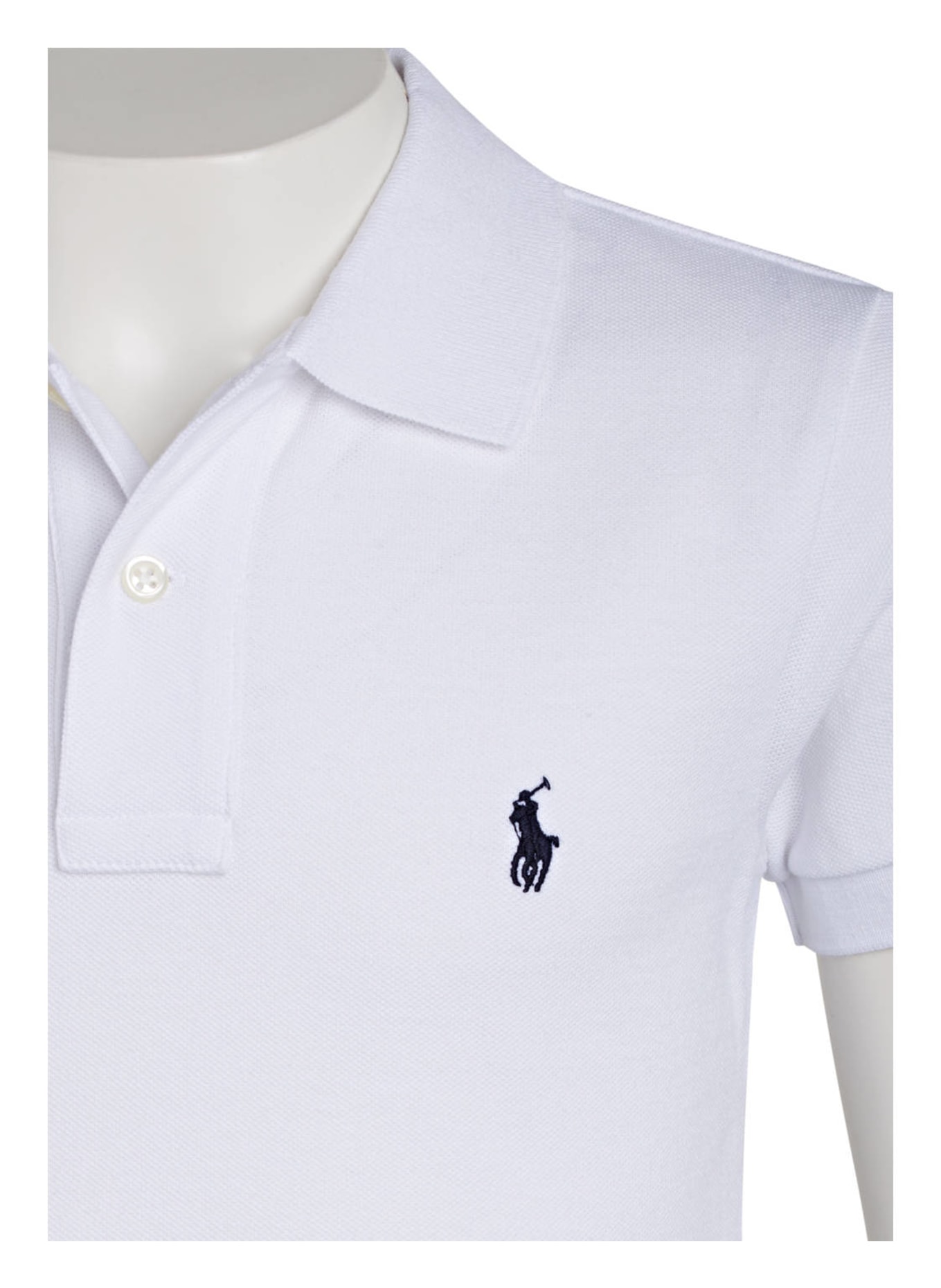 POLO RALPH LAUREN Pique-Poloshirt Slim Fit , Farbe: WEISS (Bild 3)