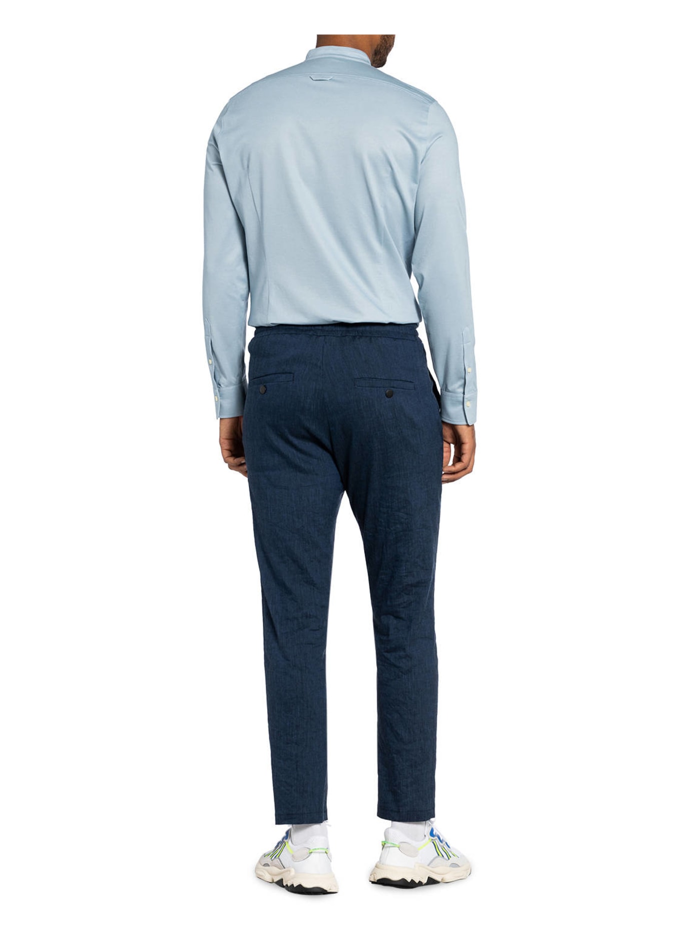 DRYKORN Hose JEGER Extra Slim Fit mit Leinen: BLAU
