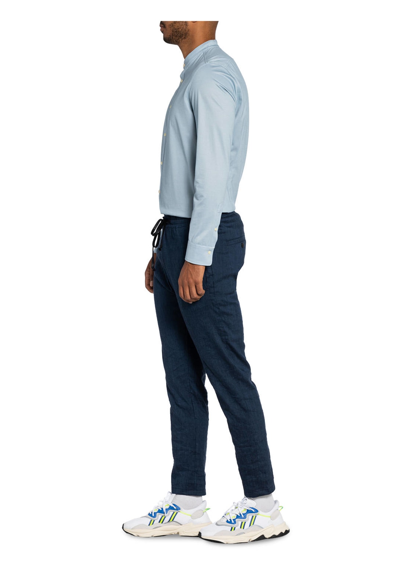 DRYKORN Hose JEGER Extra Slim Fit mit Leinen: BLAU