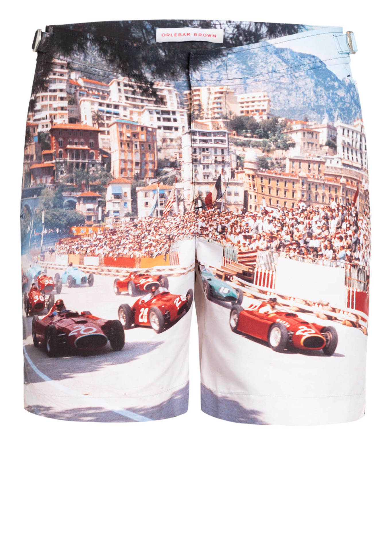 ORLEBAR BROWN Badeshorts BULLDOG PHOTOGRAPHIC: HELLORANGE / CREME / ROT