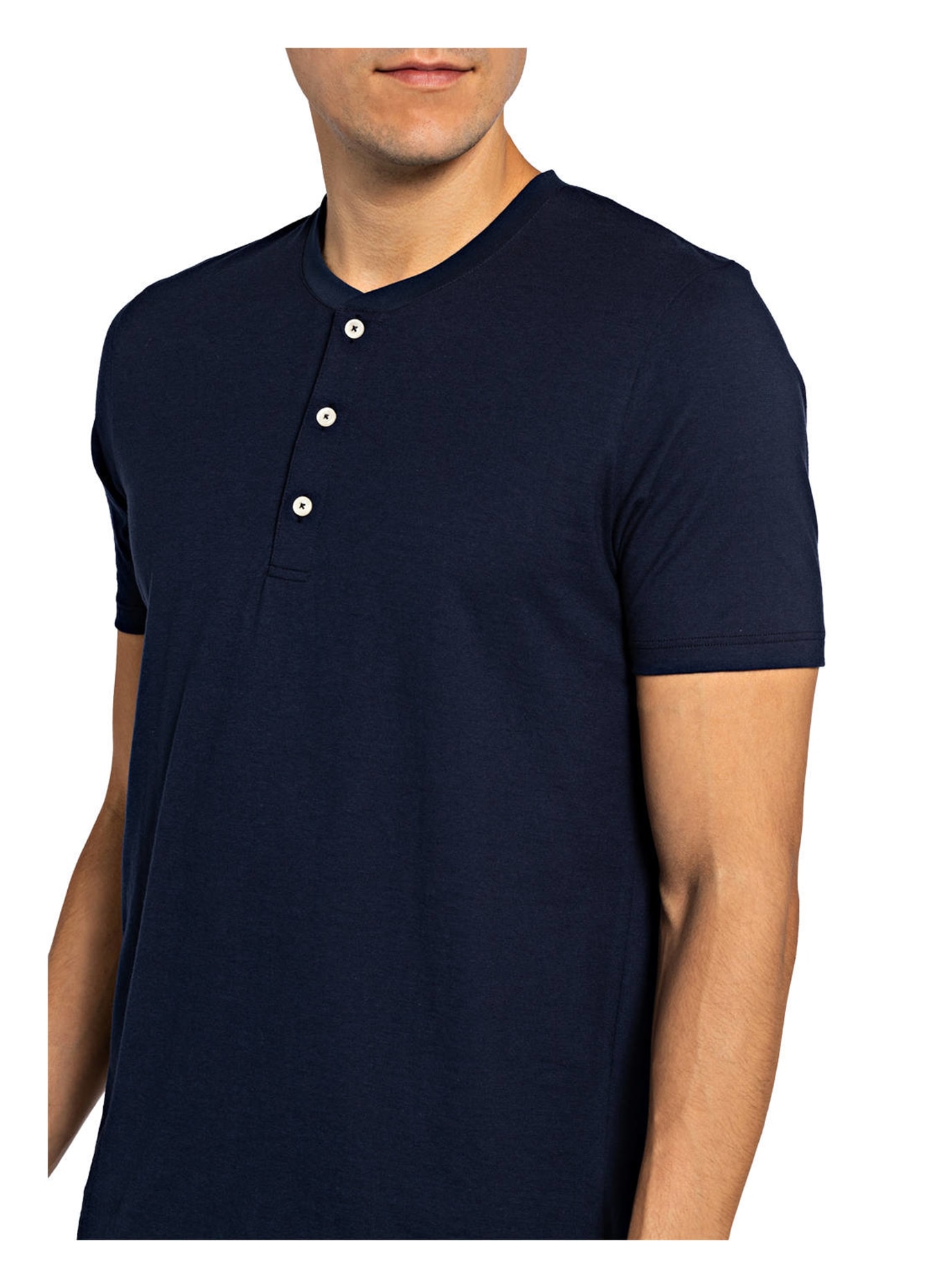 mey Pajama shirt series RINGWOOD, Color: DARK BLUE (Image 4)