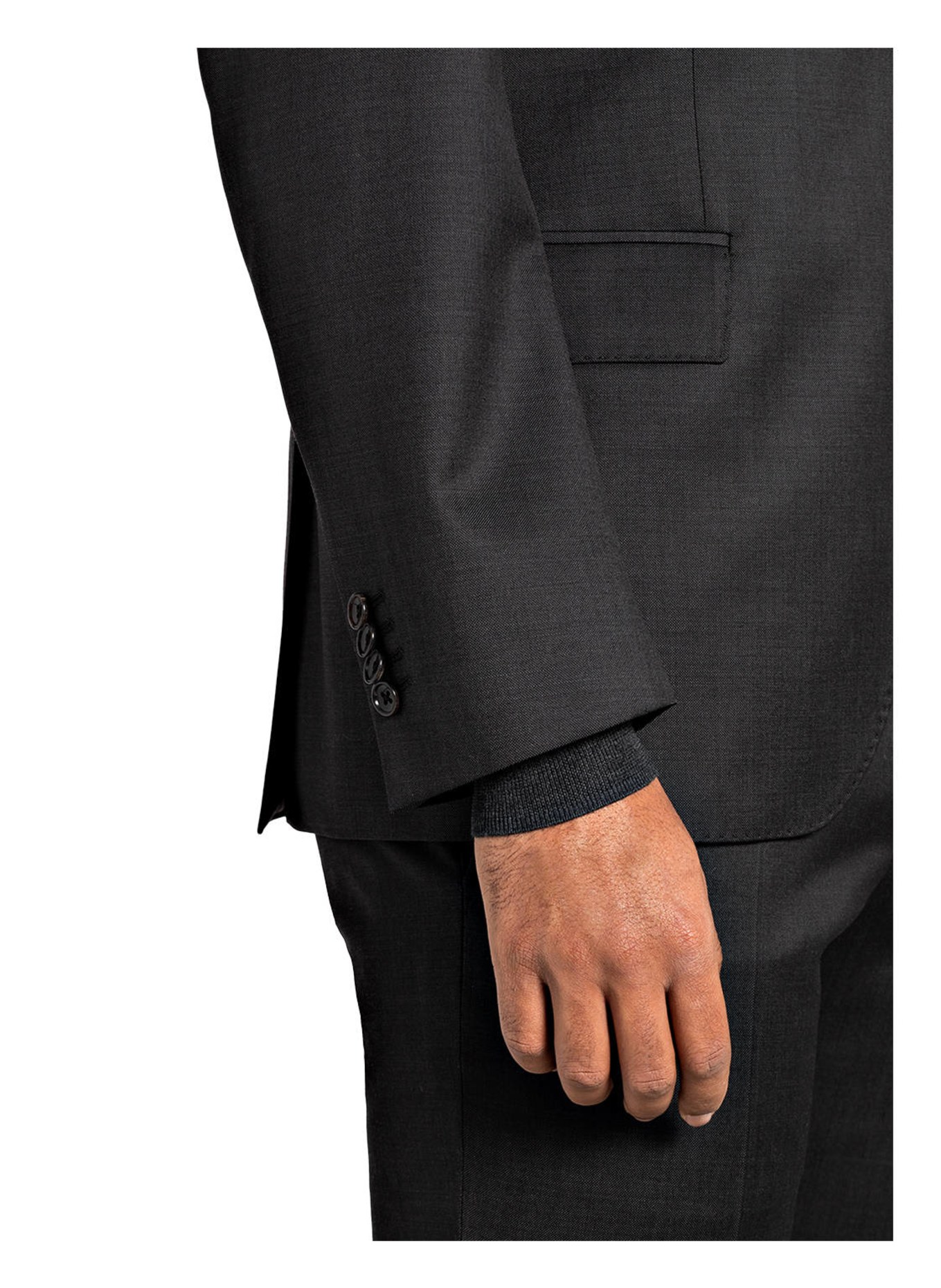 windsor. Suit jacket SERA Slim Fit, Color: 410 SMALL PATTERN BLACK 1	 (Image 5)