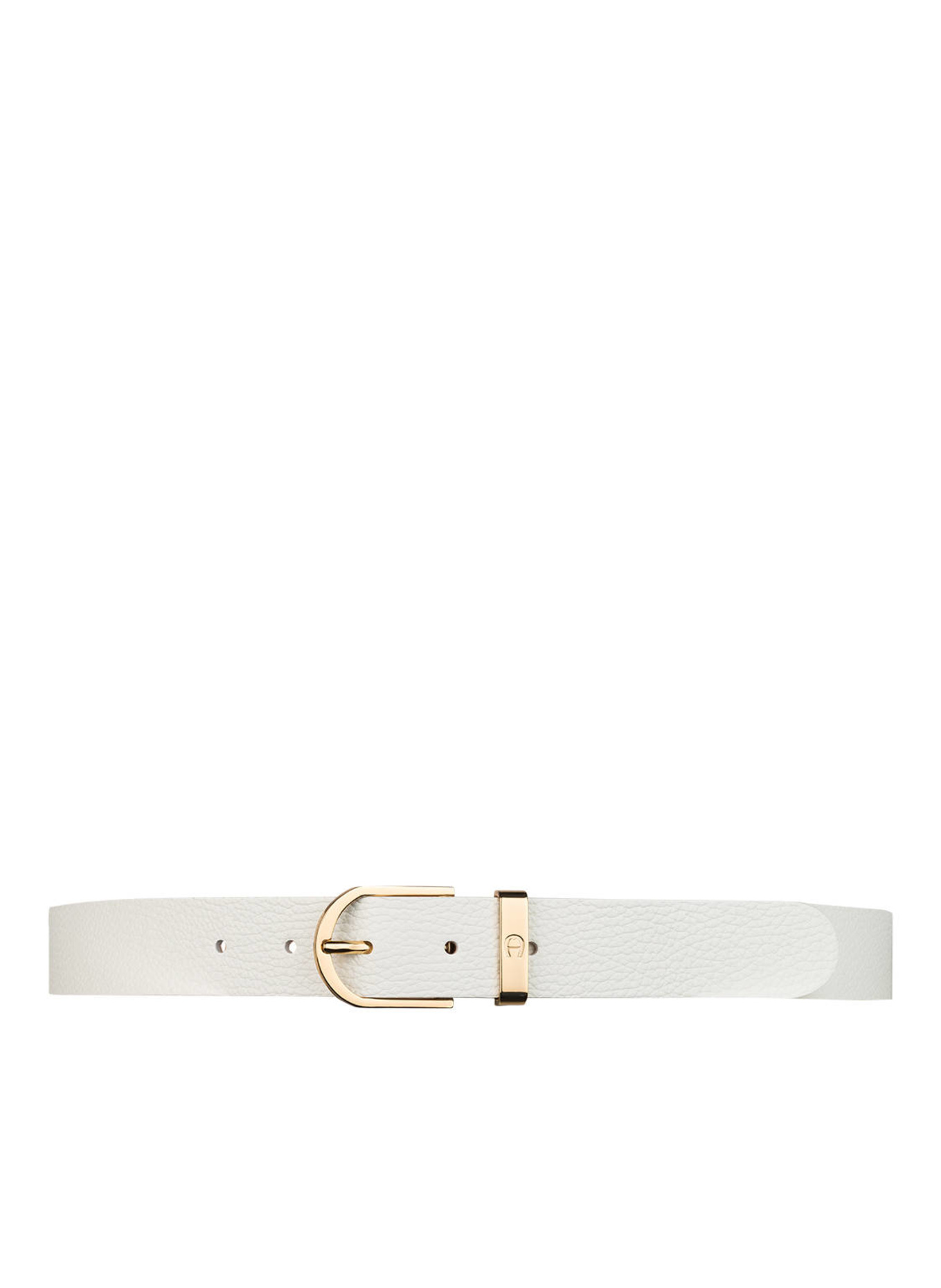 AIGNER Ledergürtel: WEISS