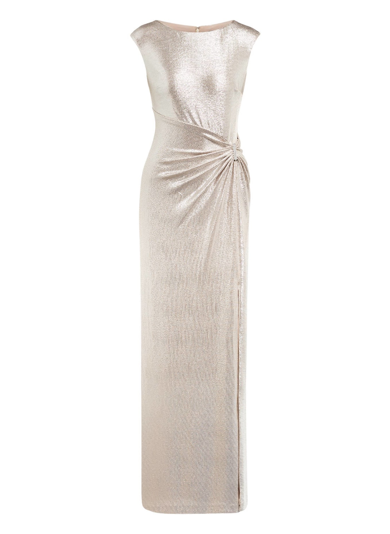 LAUREN RALPH LAUREN Abendkleid ILLIANNE mit Schmucksteinbesatz, Farbe: BEIGE/ SILBER (Bild 1)