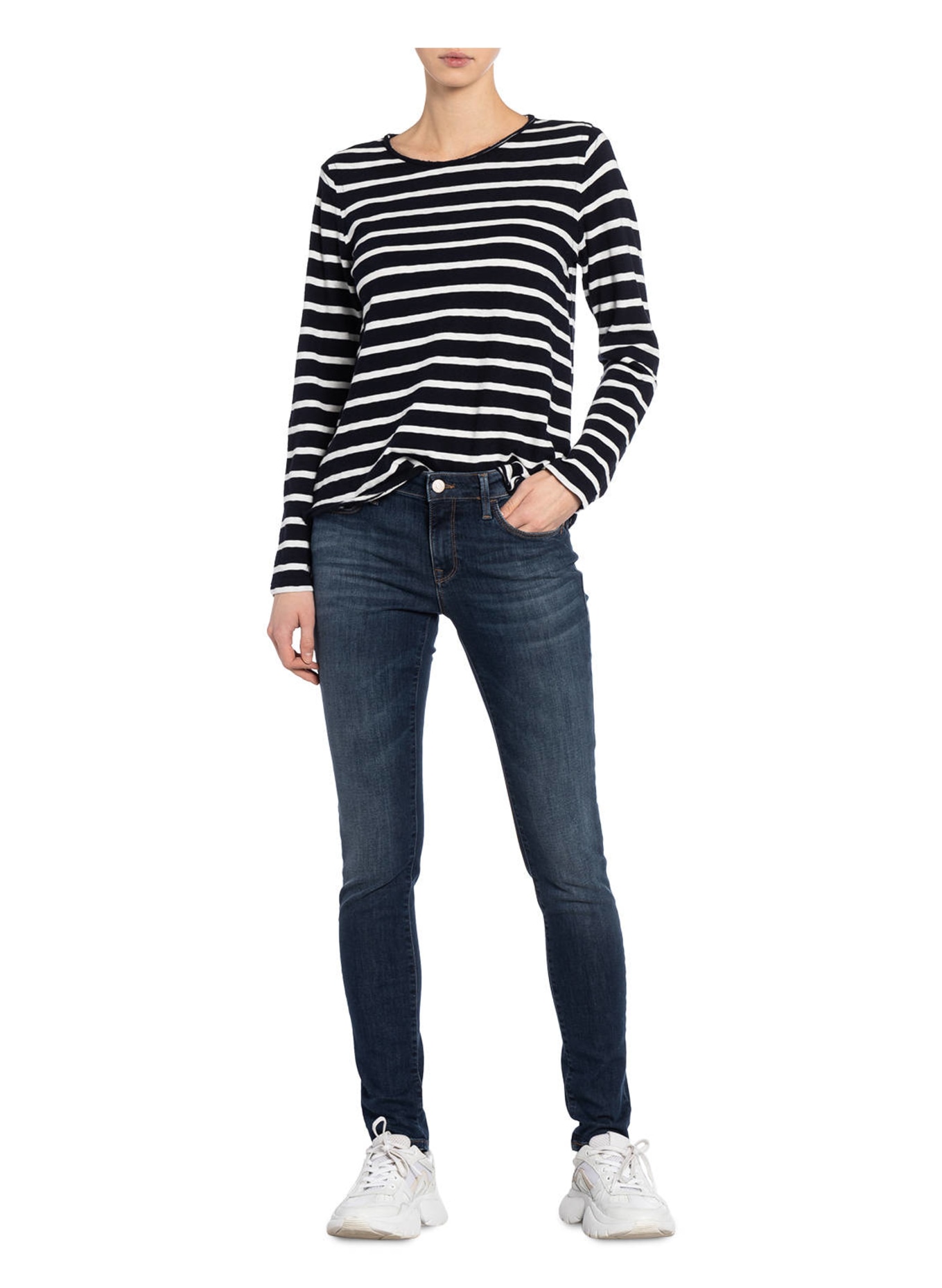 mavi Skinny Jeans ADRIANA, Farbe: 21157 dark indigo str (Bild 2)