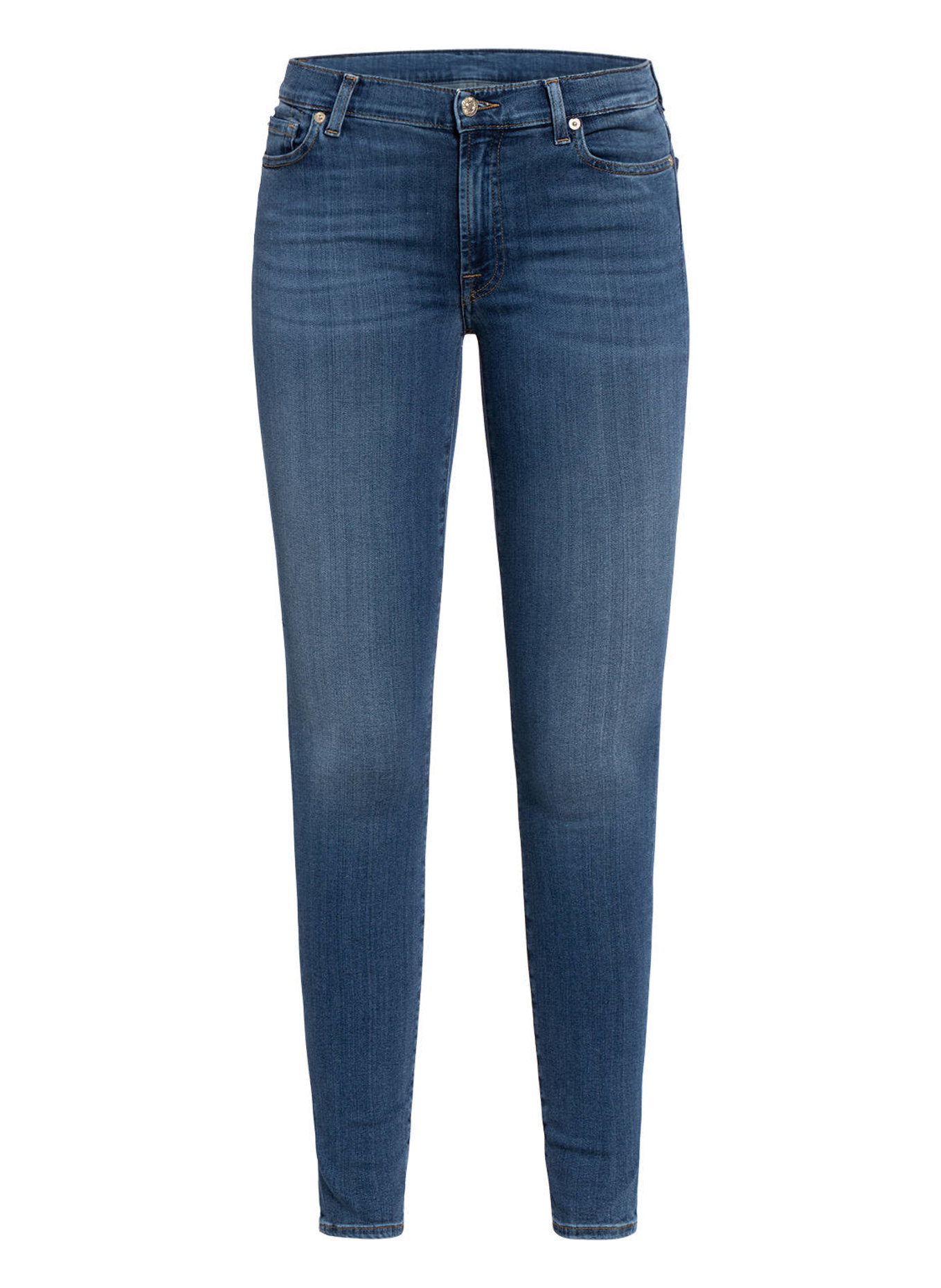 7 for all mankind Skinny Jeans HW SKINNY, Farbe: Slim Illusion Luxe Lovestory Mid Blue (Bild 1)