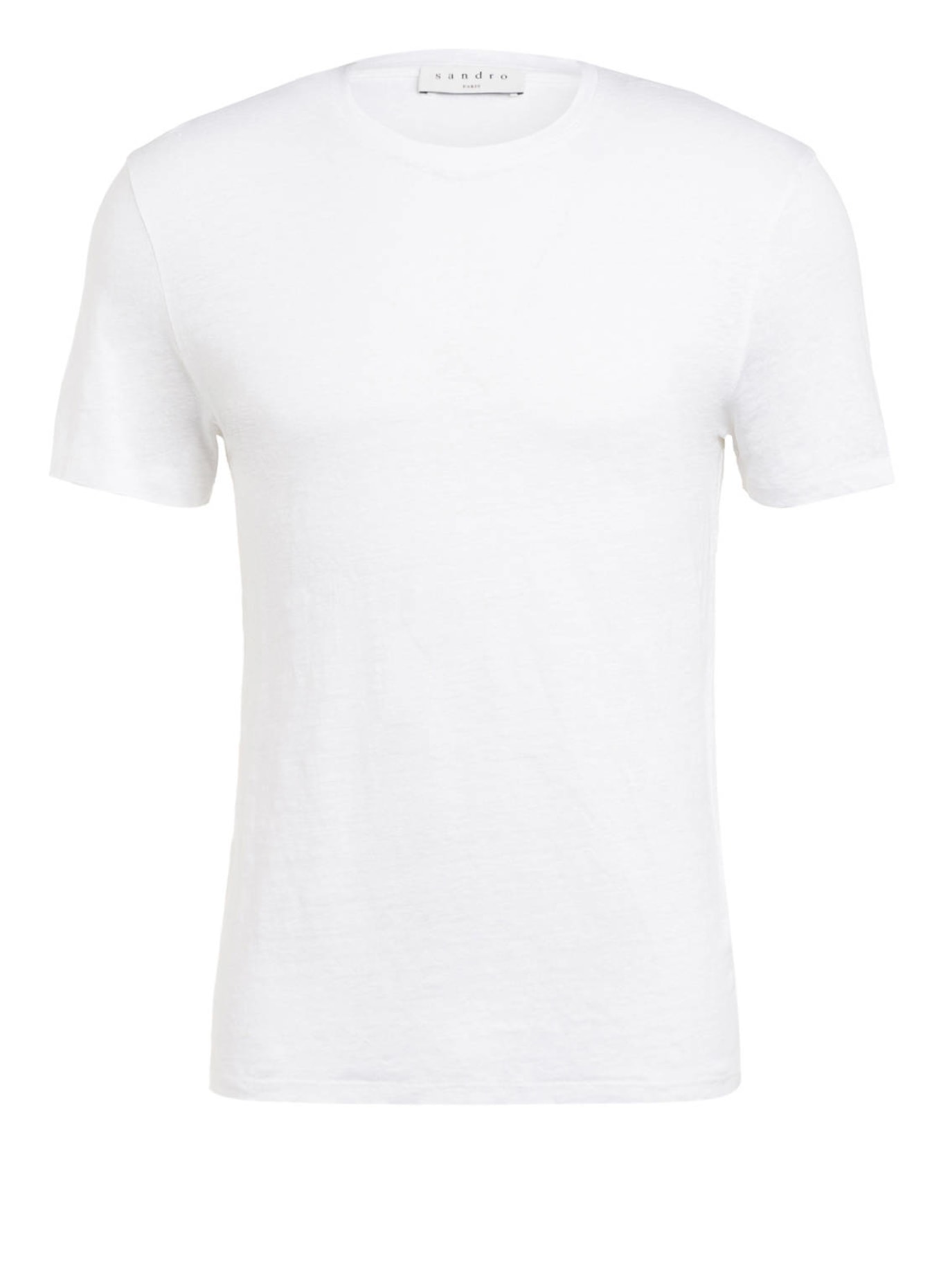 SANDRO T-Shirt aus Leinen, Farbe: WEISS (Bild 1)