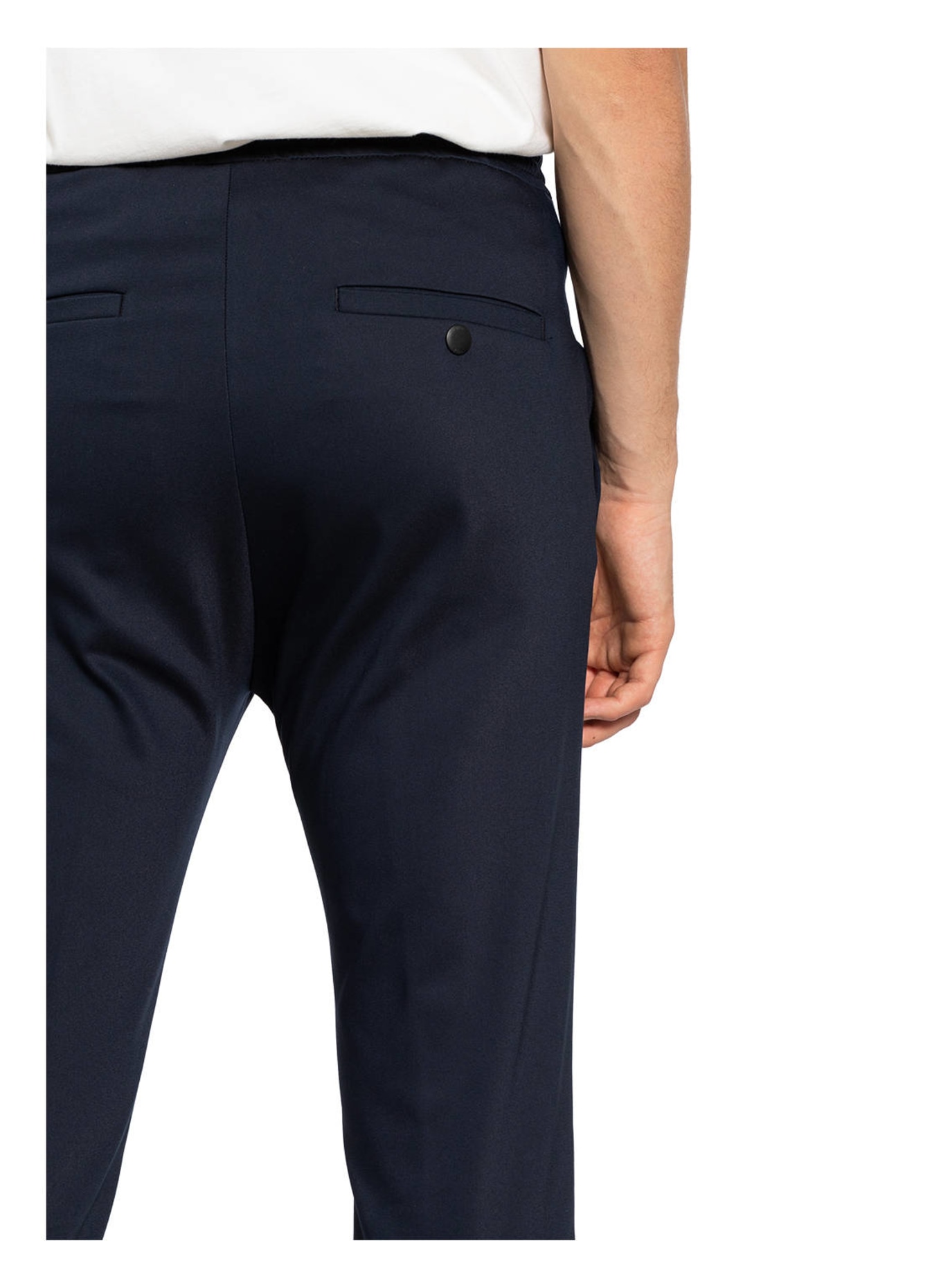 DRYKORN Oblekové kalhoty JEGER v joggingovém stylu Extra Slim Fit, Barva: TMAVĚ MODRÁ (Obrázek 5)