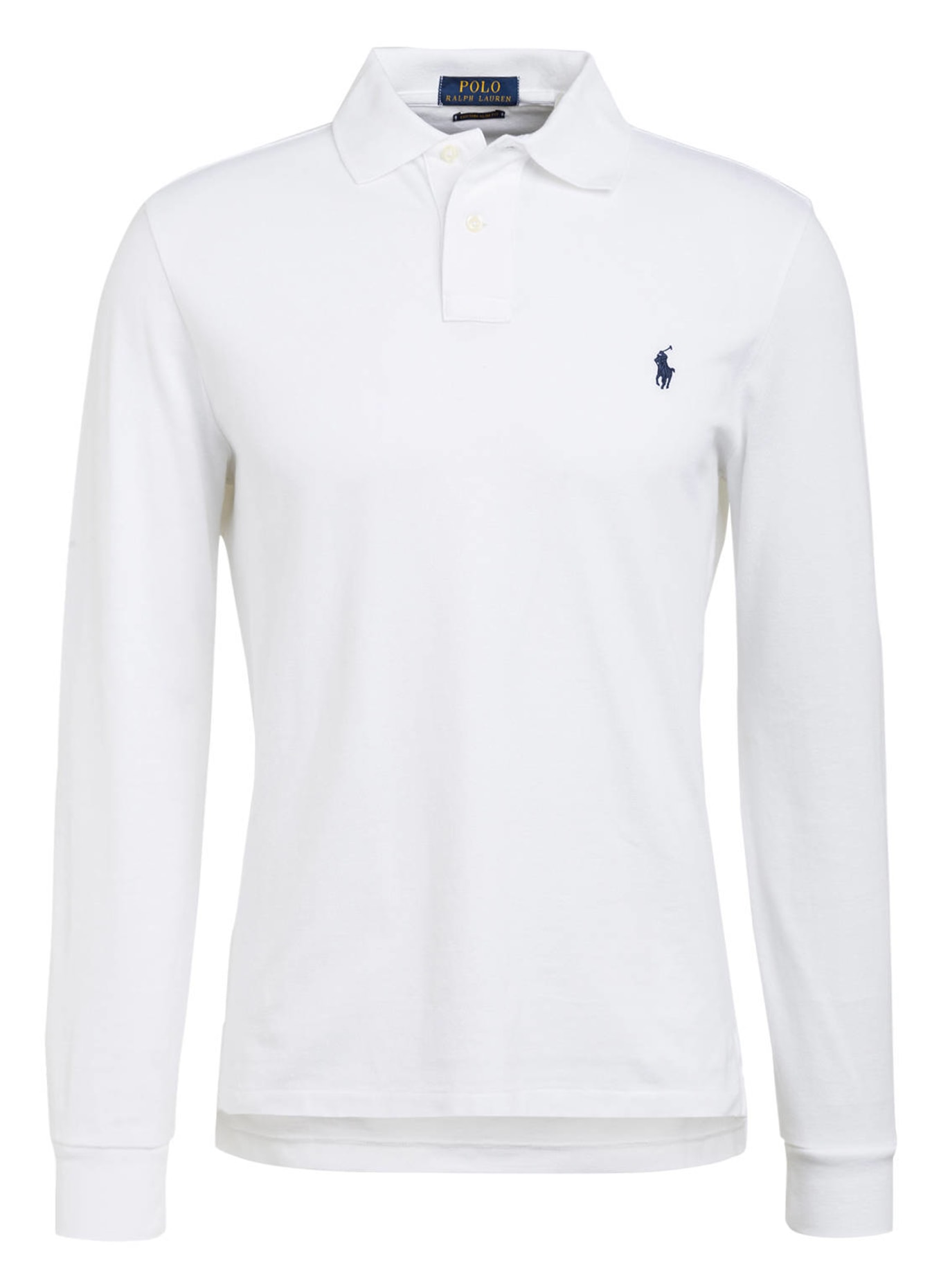 POLO RALPH LAUREN Piqué polo shirt custom slim fit, Color: WHITE(Image null)