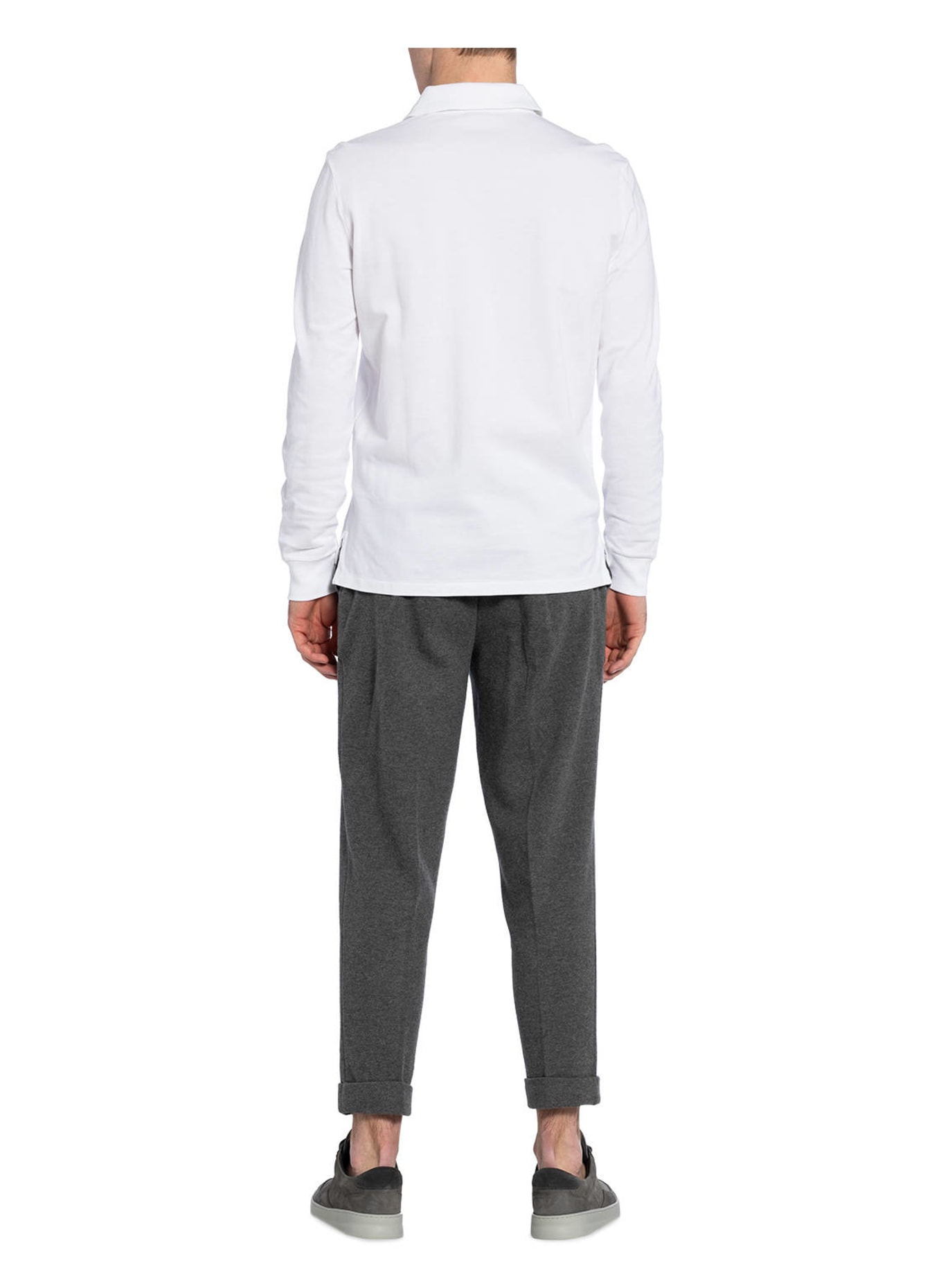 POLO RALPH LAUREN Piqué-Poloshirt Custom Slim Fit, Farbe: WEISS (Bild 3)